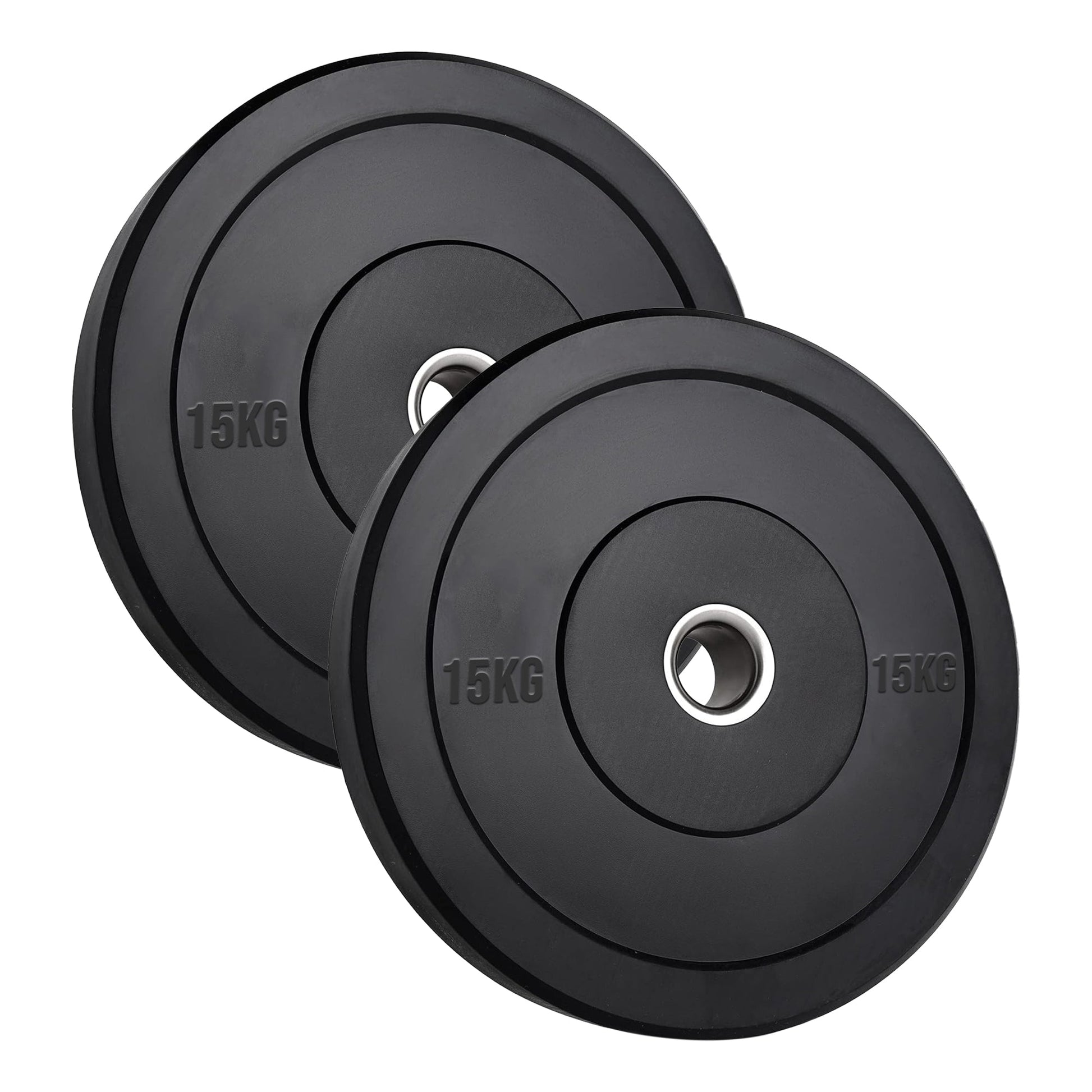 Premium Olympic Rubber Bumper Weight Plates – Low Bounce, 2″ Steel Core, 5–25 kg Pairs & Sets for Silent Strength Training in Home Gyms