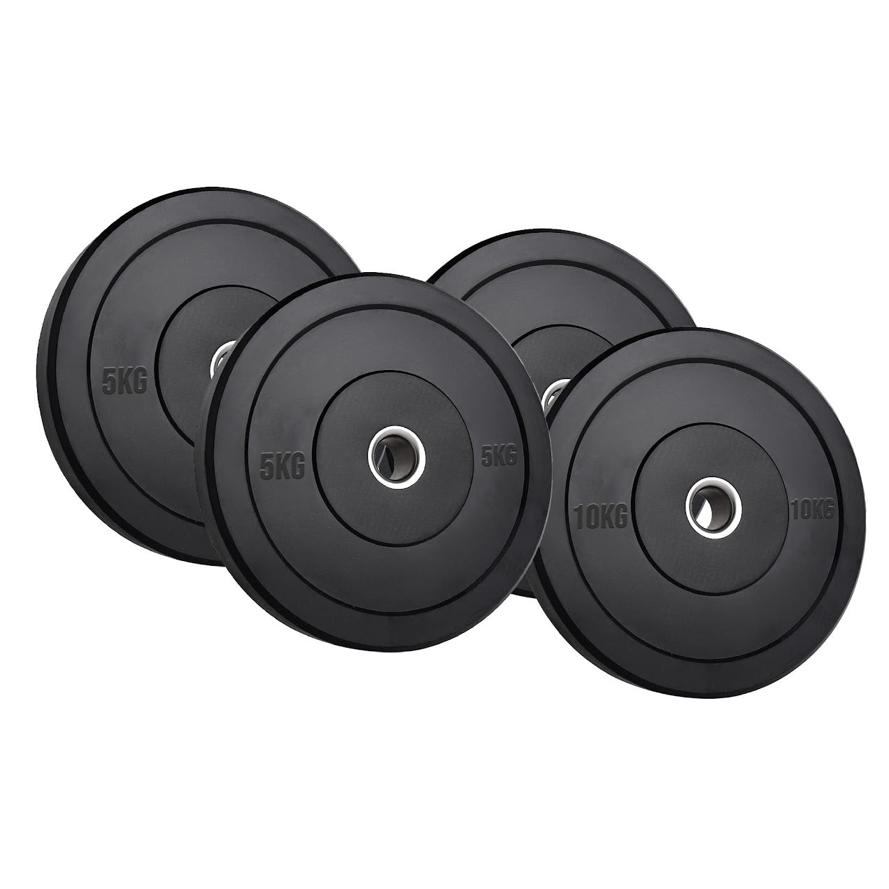 Premium Olympic Rubber Bumper Weight Plates – Low Bounce, 2″ Steel Core, 5–25 kg Pairs & Sets for Silent Strength Training in Home Gyms