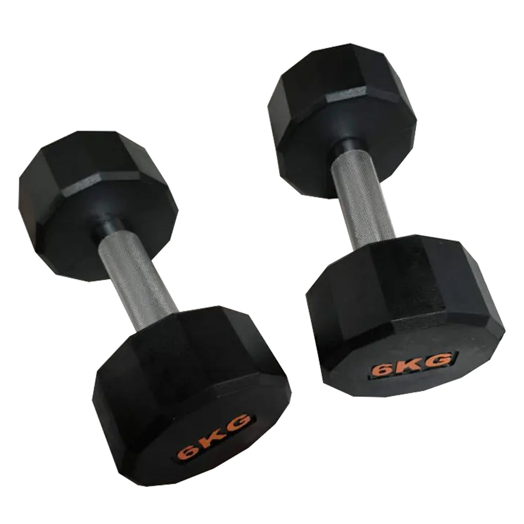 Premium Hex Dumbbells – Rubber-Coated, Anti-Roll Stability, Steel Grip – Ideal for Strength Training in Home Gyms & Studios