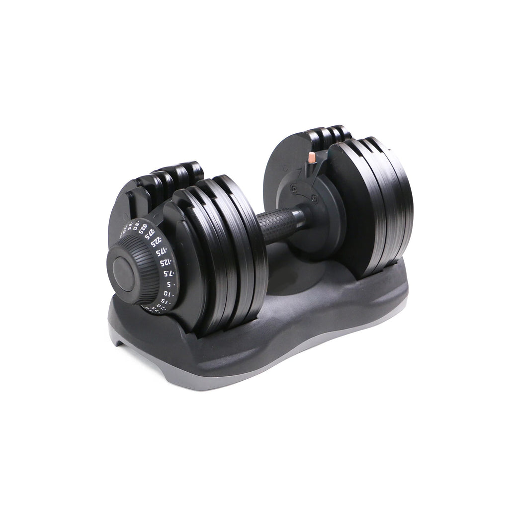 Home Gym Adjustable Dumbbells 5–32.5 kg, 12-in-1 Dial System, Neoprene-Coated, Ergonomic and Compact Strength Training Weights Set