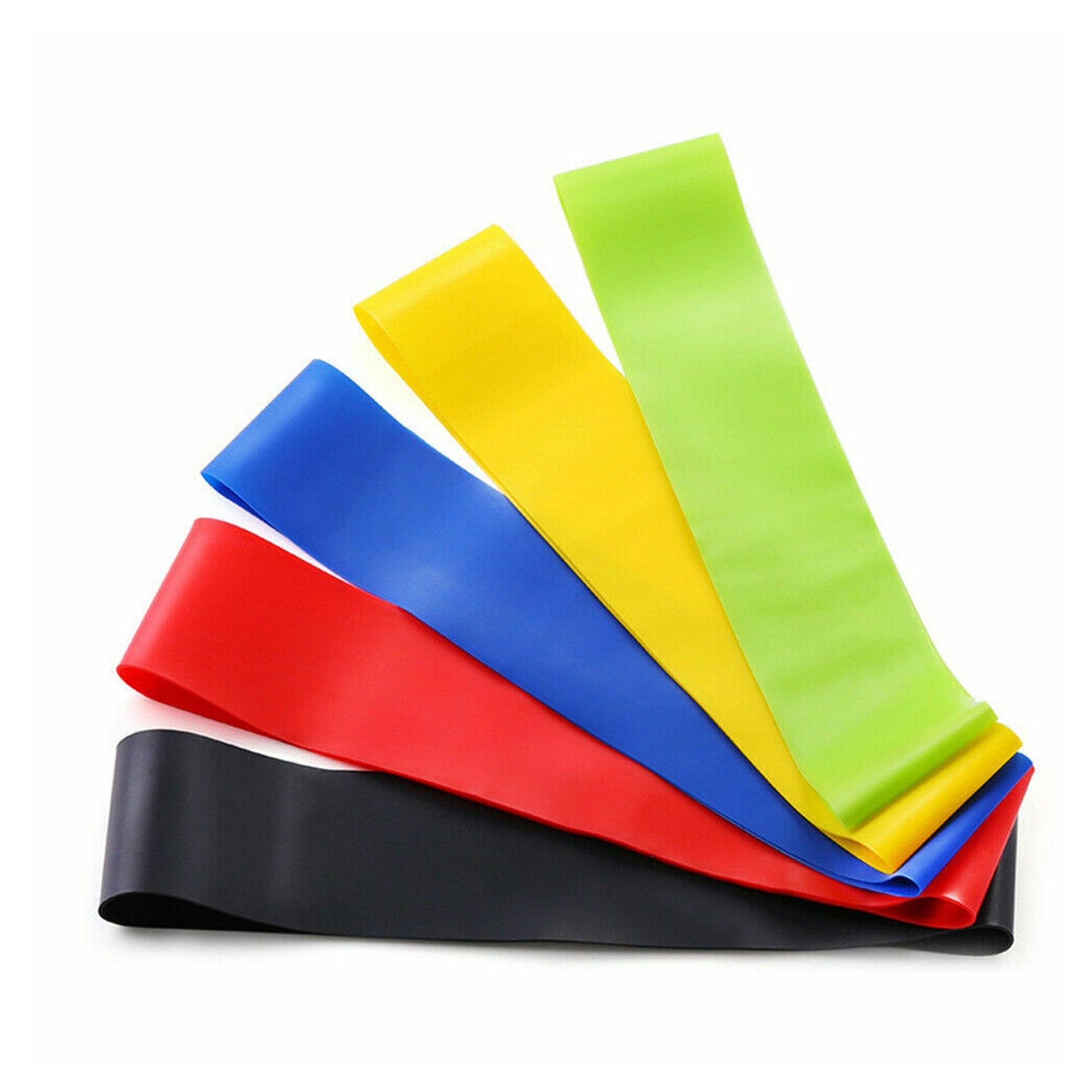 Fabric Resistance Bands for Women & Men – 5-Level Light Loop Set for Yoga, Pilates, Strength Training & Travel-Friendly Home Fitness