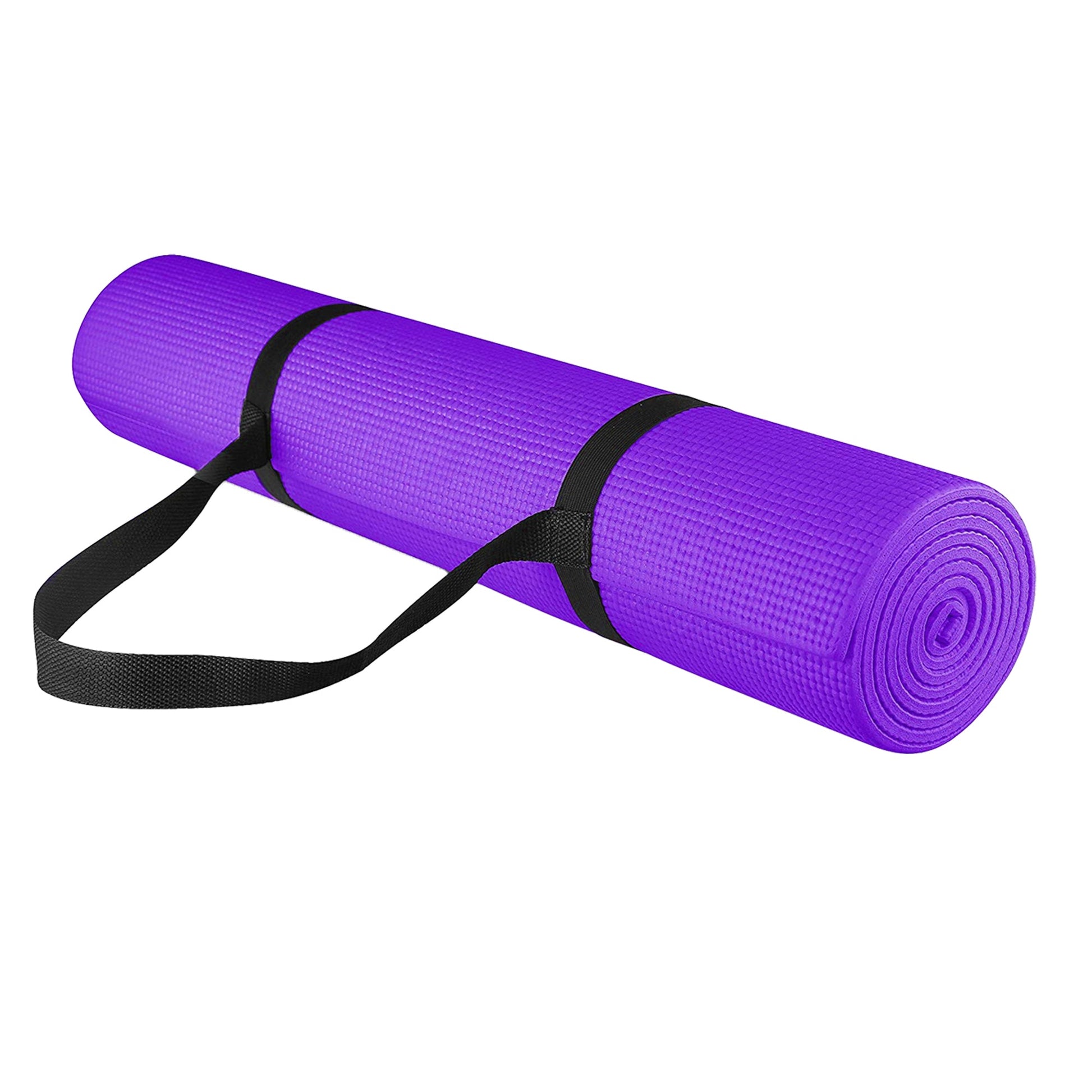Ultra-Comfort 15mm NBR Foam Yoga Mat – Non-Slip, Joint-Supportive Pad for Home Workouts, Pilates, HIIT & More – Portable with Carry Strap