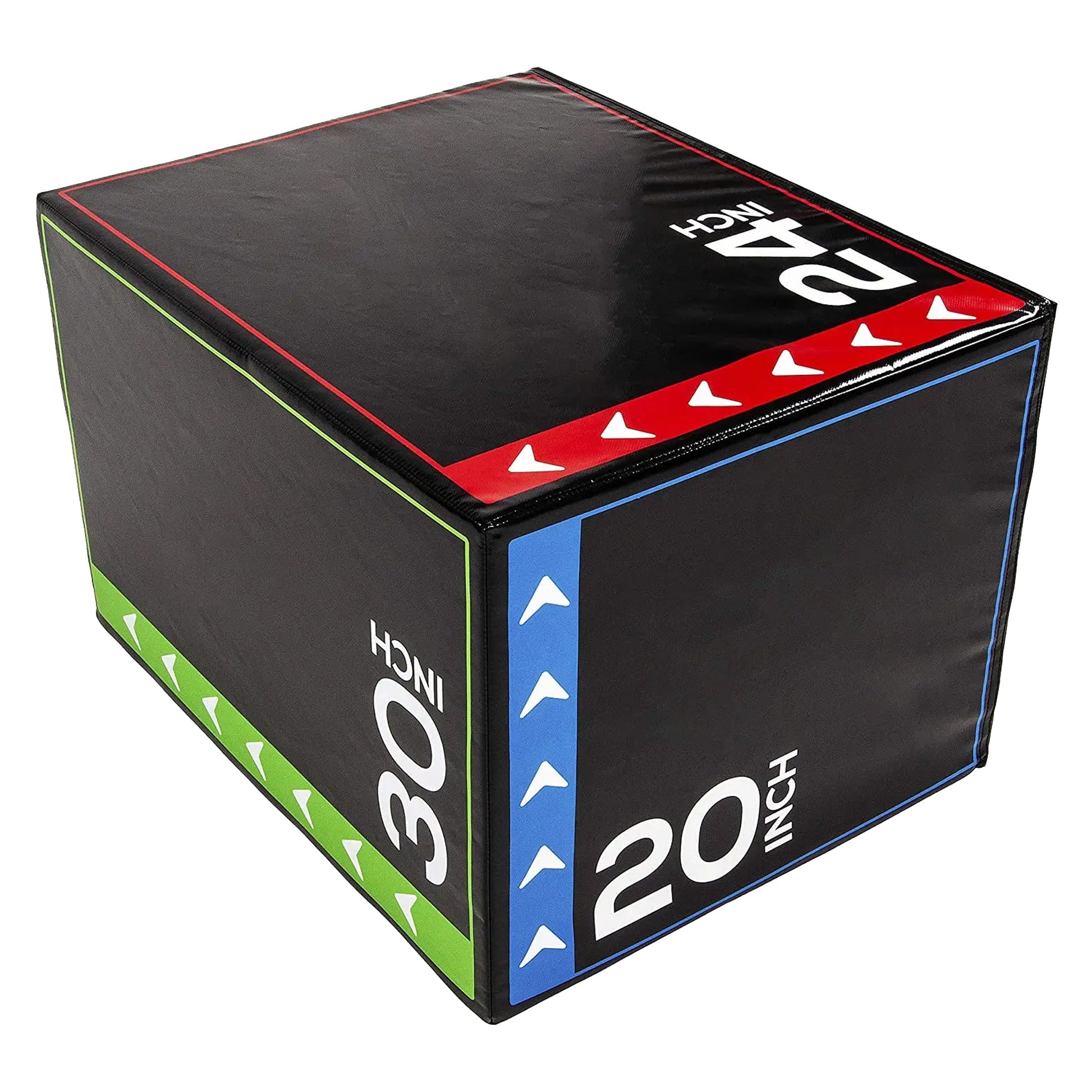 Plyometric Jump Box 3-in-1 – Soft Foam, Non-Slip PVC Cover, Shock-Absorbent for Box Jumps, Step-Ups & HIIT – Adjustable Height for Compact Home Gym Training