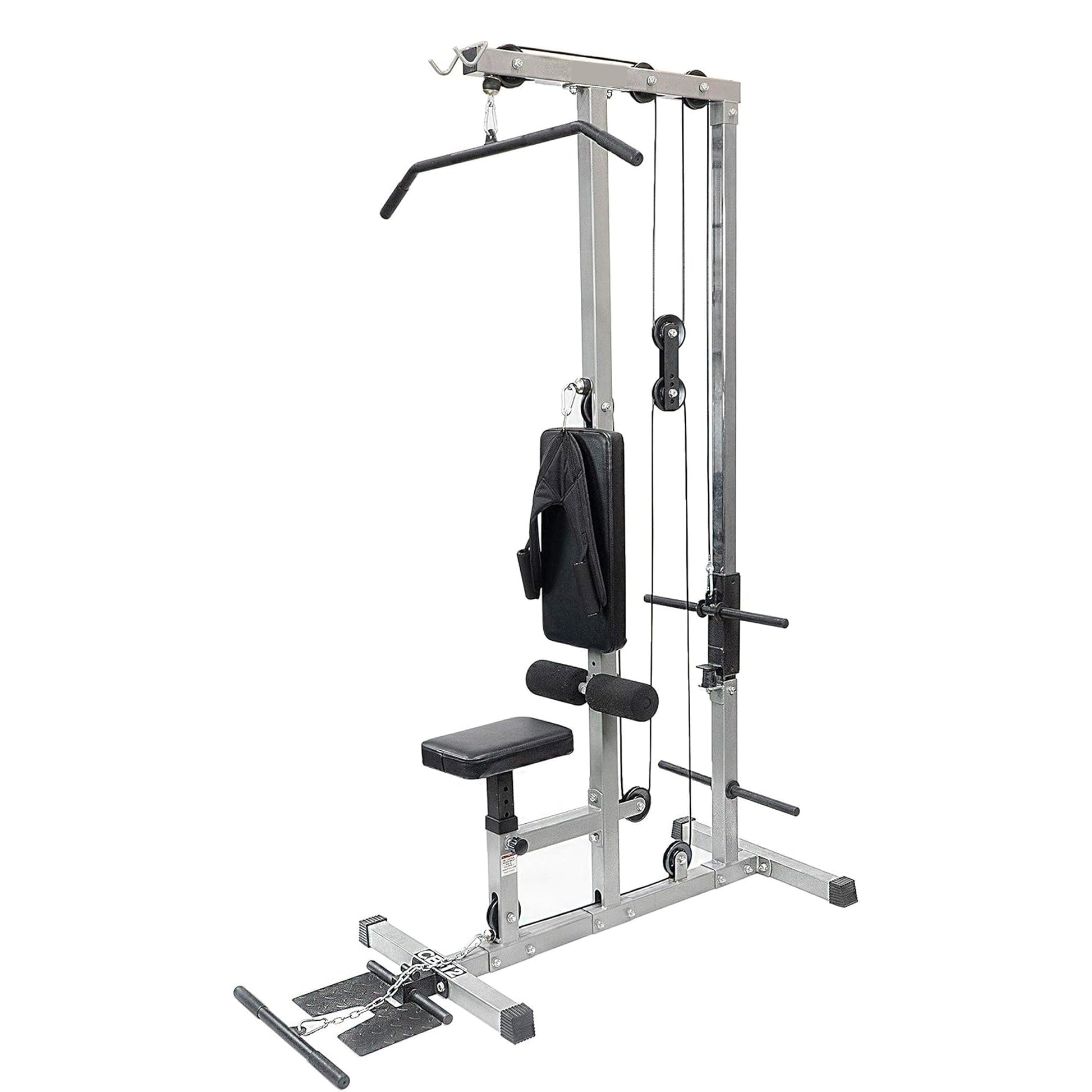 Full-Body Cable Pulley Machine – Adjustable Lat Pulldown & Low Row System with Compact Frame for Home Gym Strength Workouts