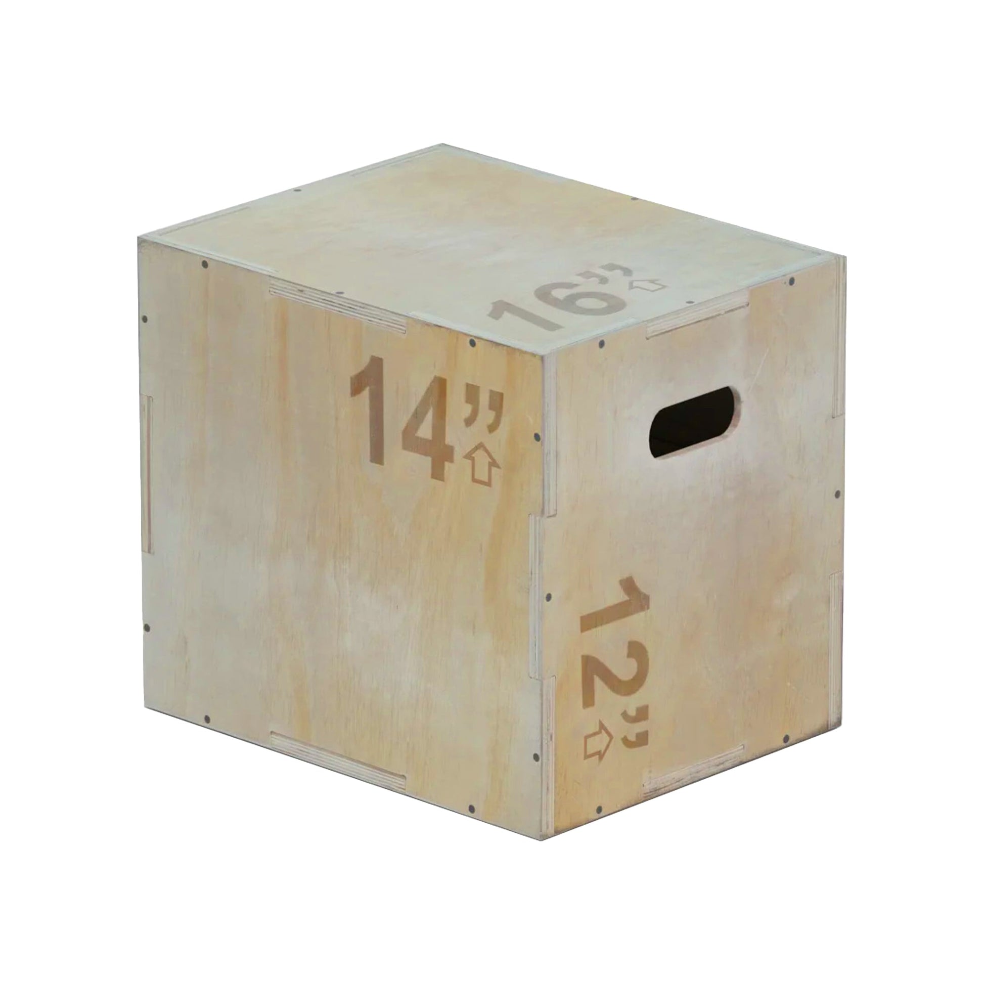 Multi-Height Wooden Plyometric Box – 3-in-1 Plywood Step with Non-Slip Coating for Strength, Agility & HIIT – Compact for Home Gym Training