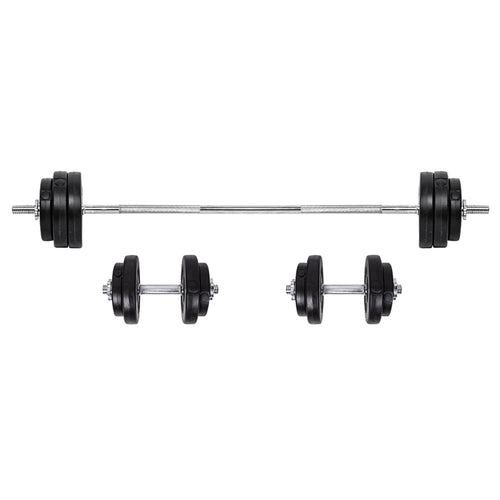 65 kg Adjustable Cast‑Iron Barbell & Dumbbell Set – Knurled Steel Handles, 2‑in‑1 Strength Training Kit for Home Gym, Ideal for Men & Women