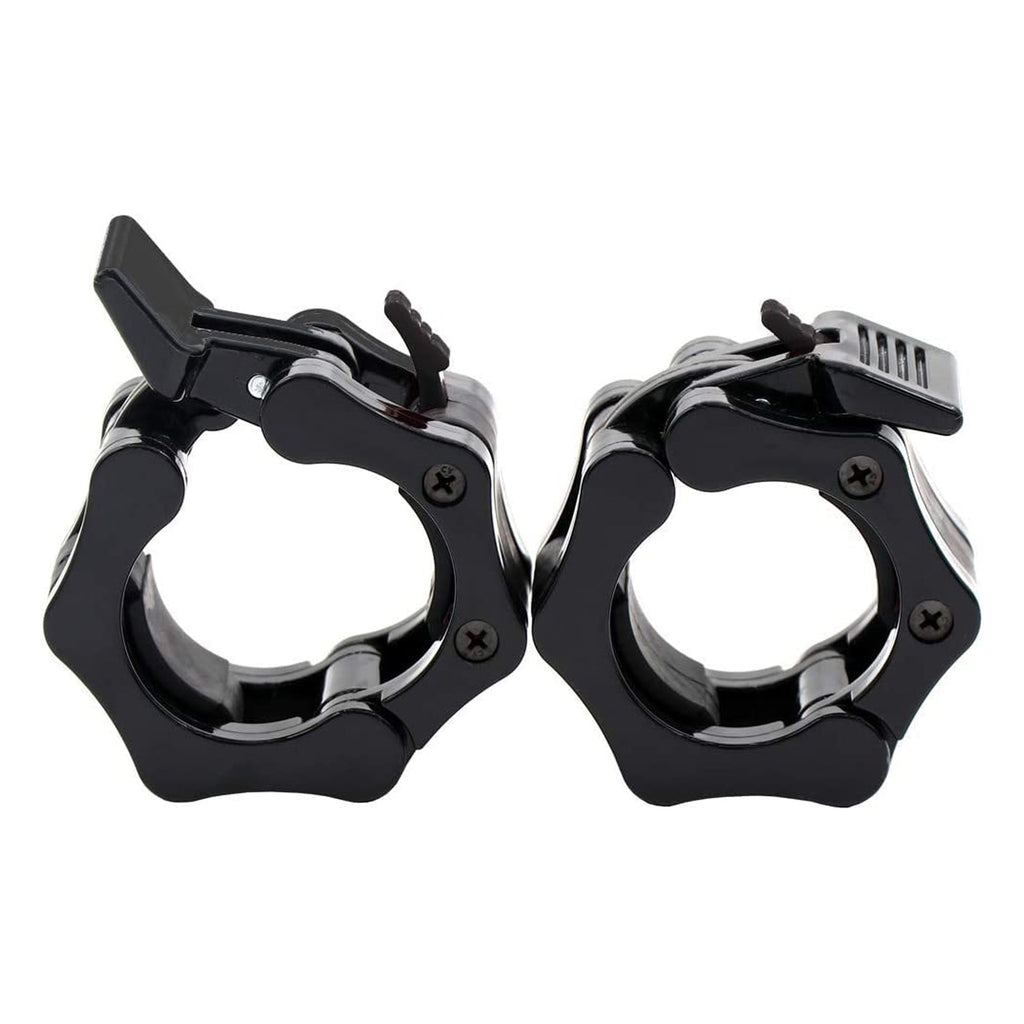 Secure Locking Olympic Barbell Collars – Heavy-Duty Quick Release Clips, Adjustable 2" Weight Clamps for CrossFit, Powerlifting, and Home Gym Barbell Training