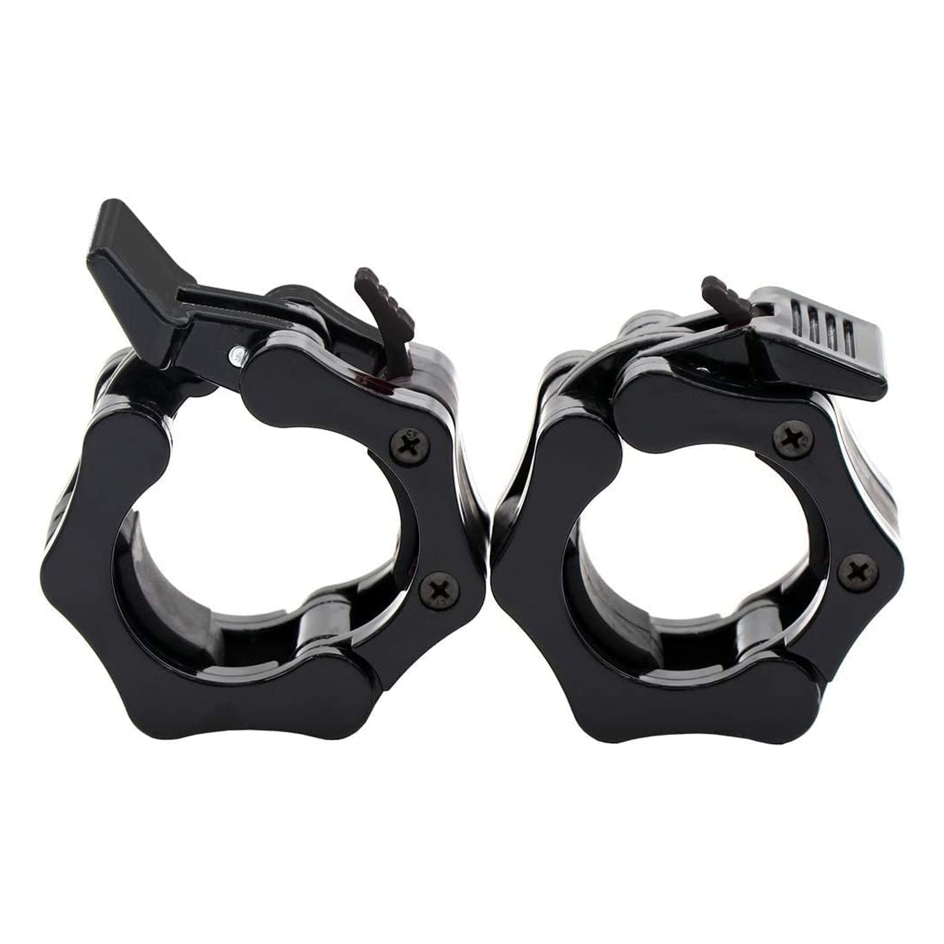 Secure Locking Olympic Barbell Collars – Heavy-Duty Quick Release Clips, Adjustable 2" Weight Clamps for CrossFit, Powerlifting, and Home Gym Barbell Training