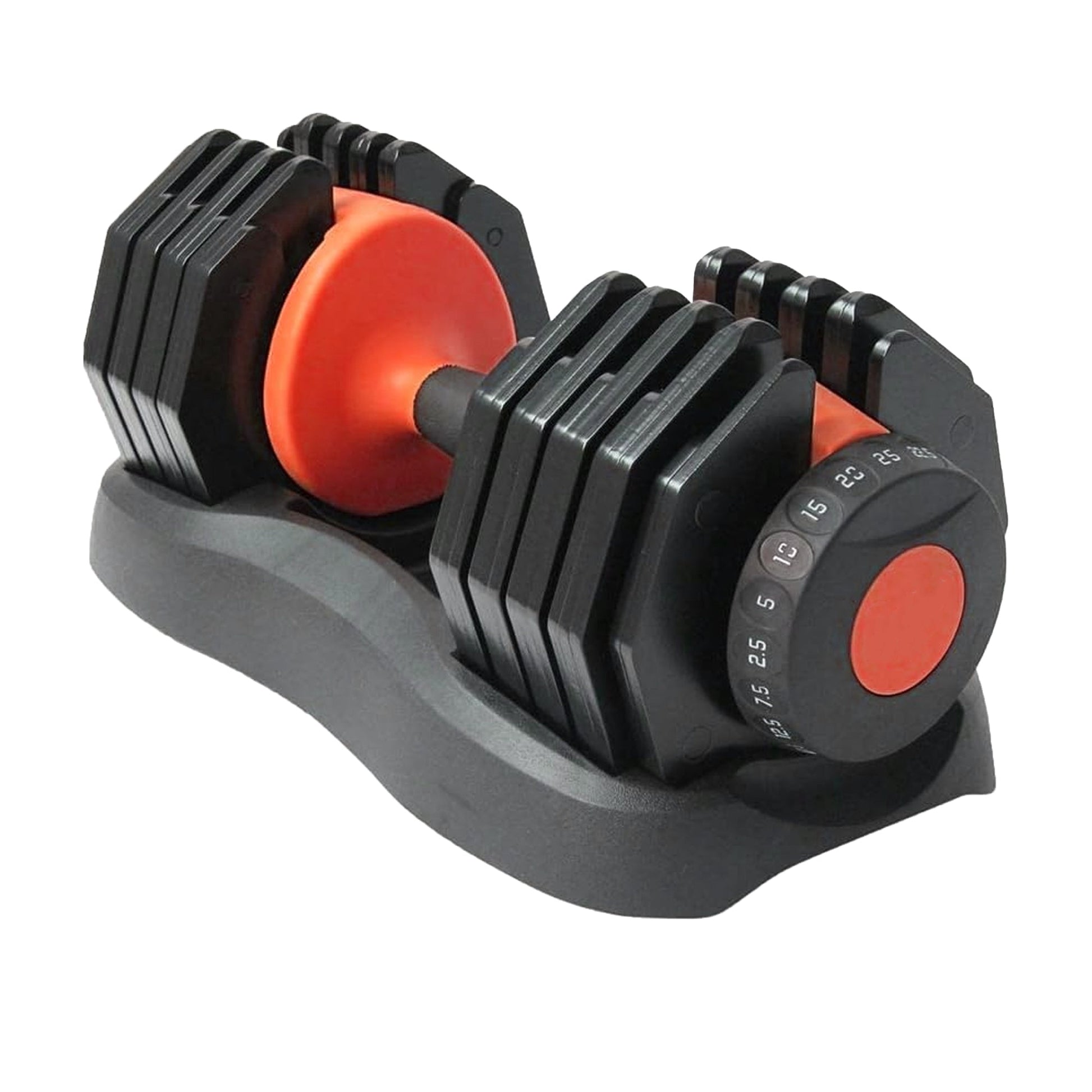 Compact 25 kg Adjustable Dumbbells – Neoprene-Coated 10-in-1 Set with Quick Switch Dial & Safety Lock for Strength Training in Home Gyms