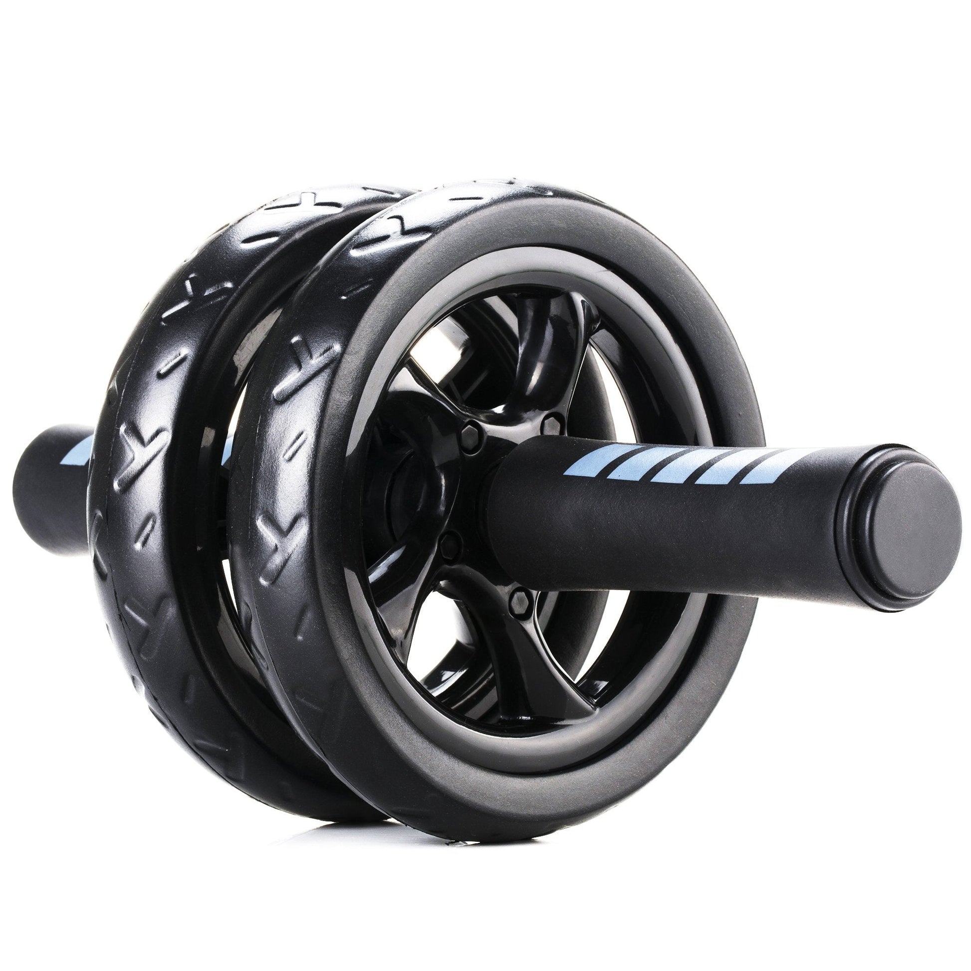 Dual-Wheel Ab Roller with Comfort Foam Grips & Cushioned Knee Pad – Home Gym Core Trainer for Abs, Obliques, and Back – Compact Fitness Gear