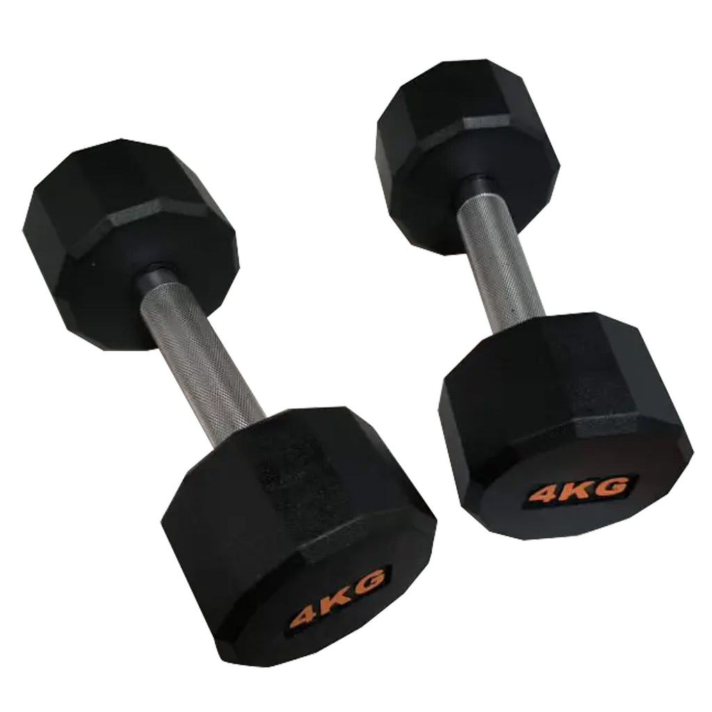 Premium Hex Dumbbells – Rubber-Coated, Anti-Roll Stability, Steel Grip – Ideal for Strength Training in Home Gyms & Studios