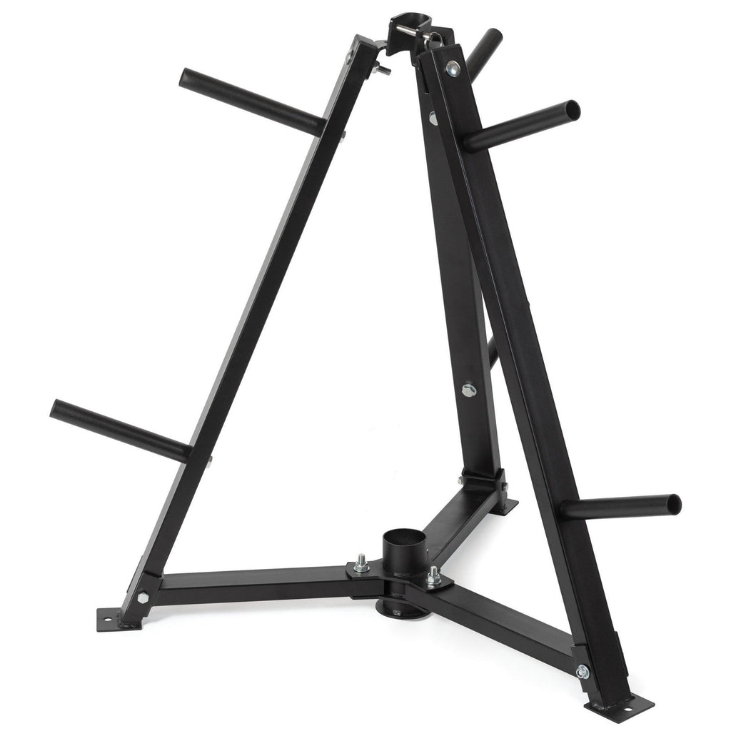 300 kg Capacity Vertical Rack – Steel Dumbbell & Plate Storage with Safety Clamps, Ideal for Home Gyms and Space-Saving Strength Zones