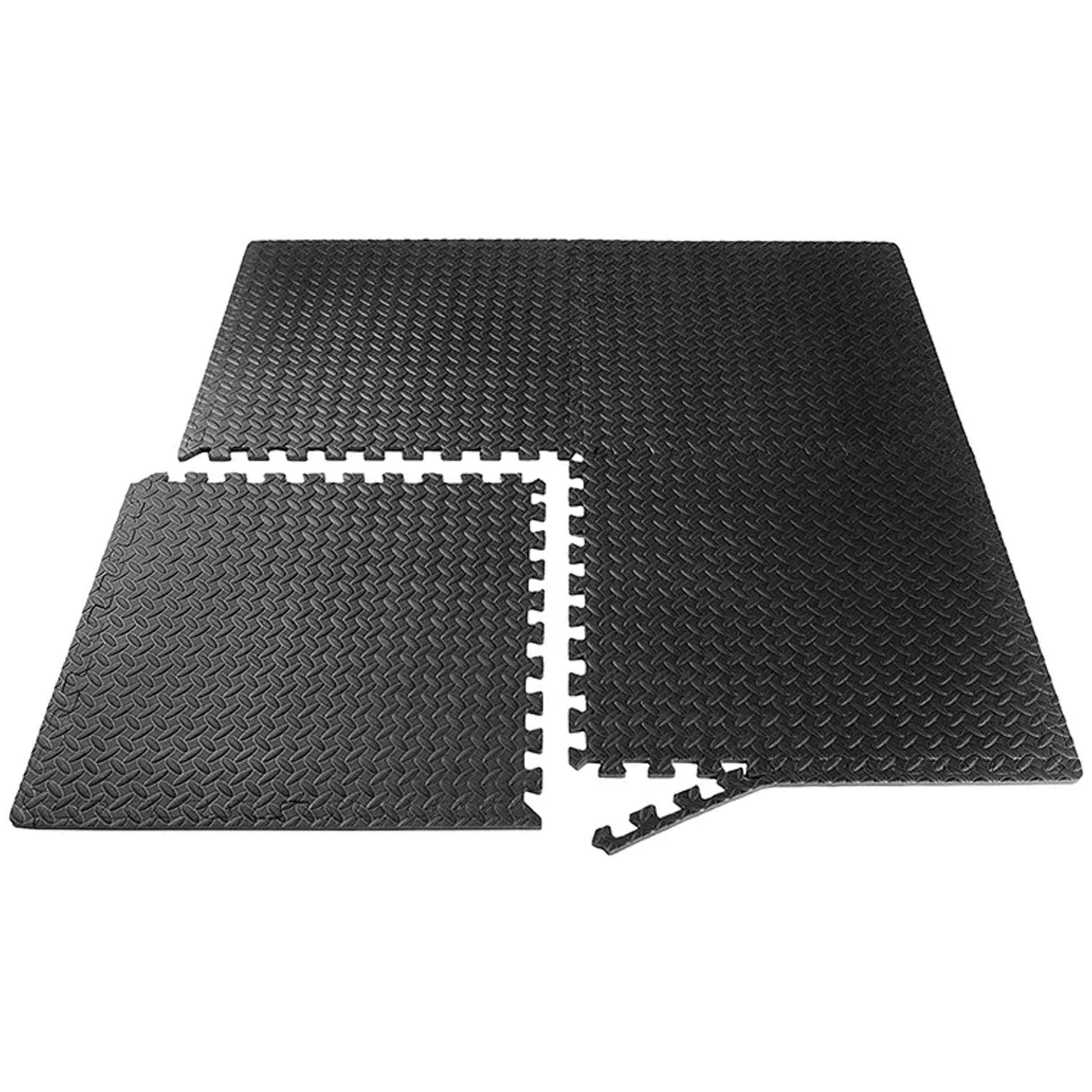 High-Density EVA Foam Gym Floor Tiles – 10mm Interlocking Puzzle Mats | Non-Slip, Shock-Absorbing Exercise Flooring for Home Gym & Garage Setup