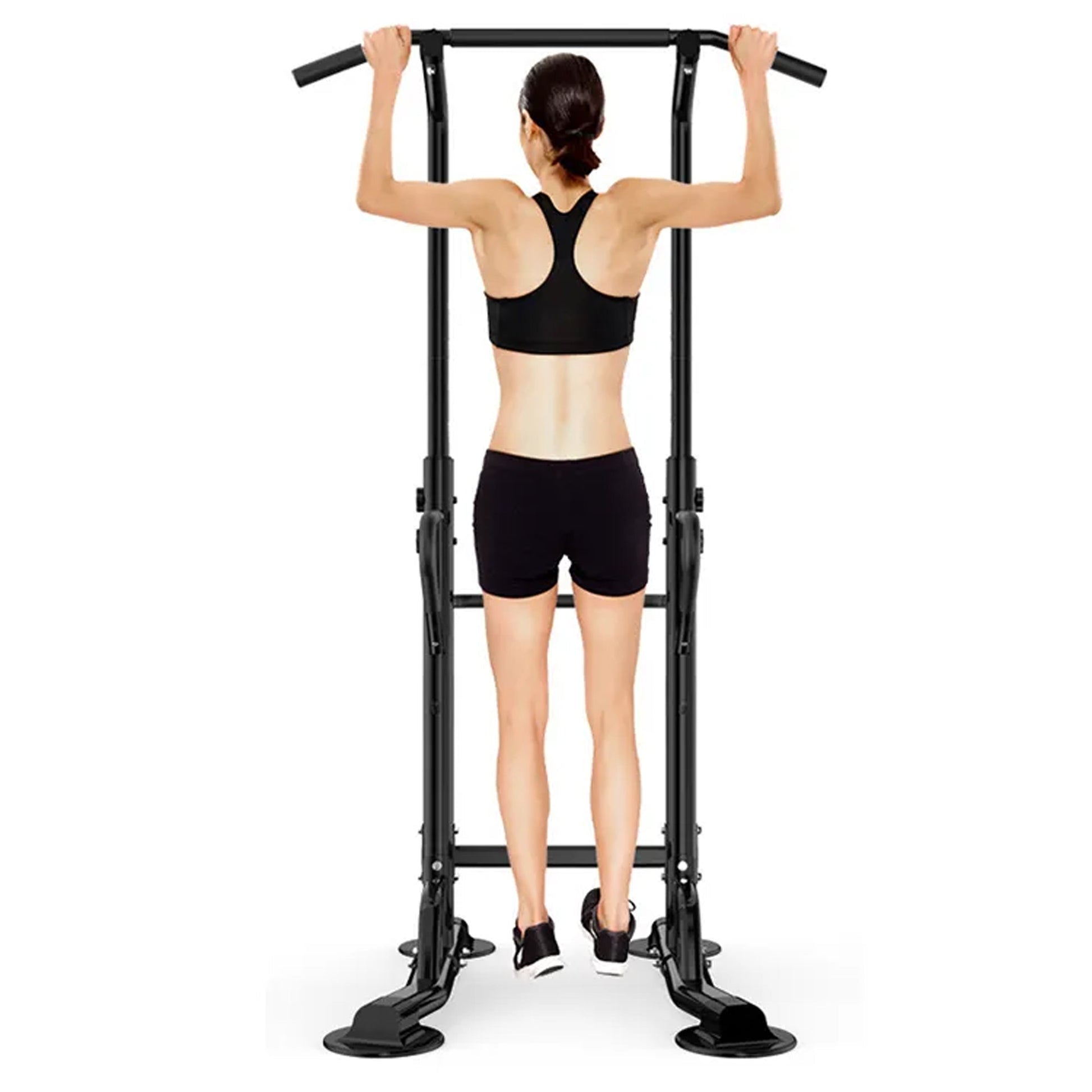 Multi-Level Power Tower Pull-Up & Dip Station – Steel Frame, Ergonomic Padding, Compact Strength Equipment for Home Gym & Full-Body Workouts