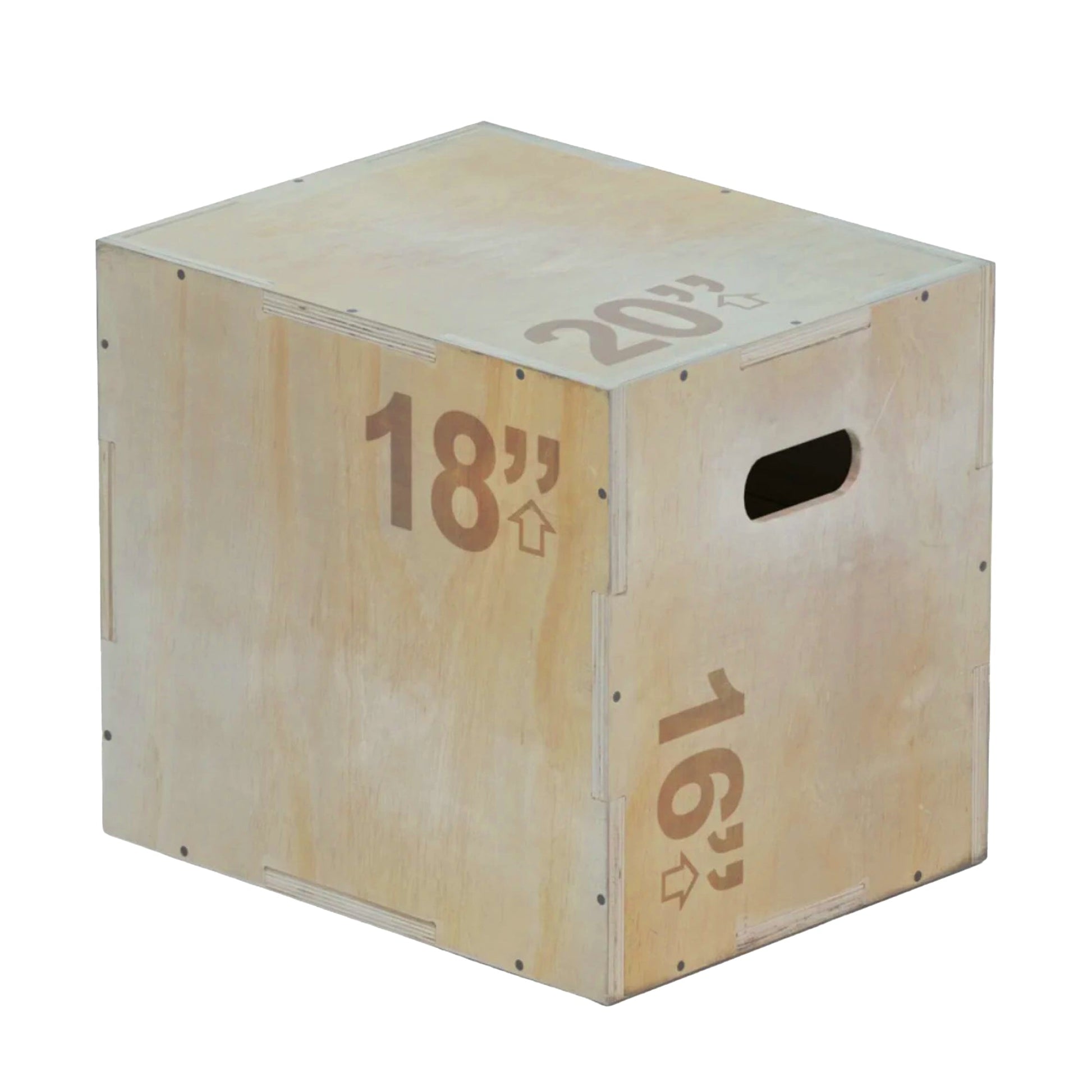 Multi-Height Wooden Plyometric Box – 3-in-1 Plywood Step with Non-Slip Coating for Strength, Agility & HIIT – Compact for Home Gym Training