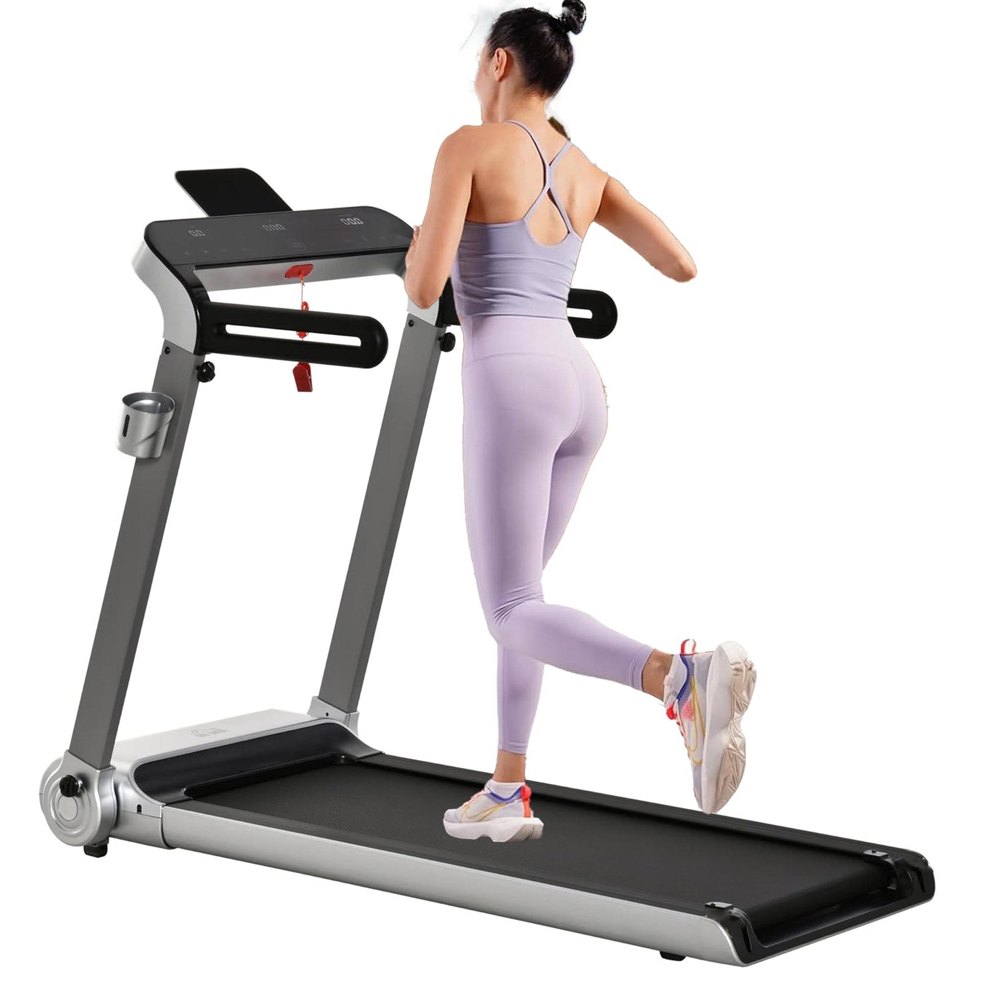 Compact Folding Treadmill – 14 km/h Powerful Motor, Shock‑Absorbent Belt, LED Display – Foldable Home & Office Running Pad for Small Spaces