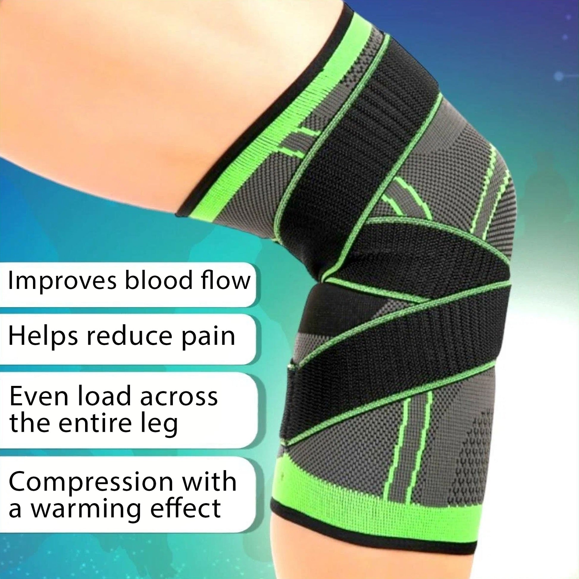 Premium Knee Brace with Adjustable Strap – Breathable Neoprene Compression for Meniscus, ACL & Joint Support – Fitness, Running & Daily Use