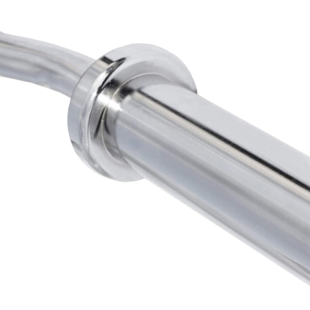 EZ Curl Olympic Bar 47″ – Solid Chrome Steel, Wrist-Safe Angled Grip, 2″ Plate Compatibility – Ultimate Strength Bar for Biceps & Home Gym Training