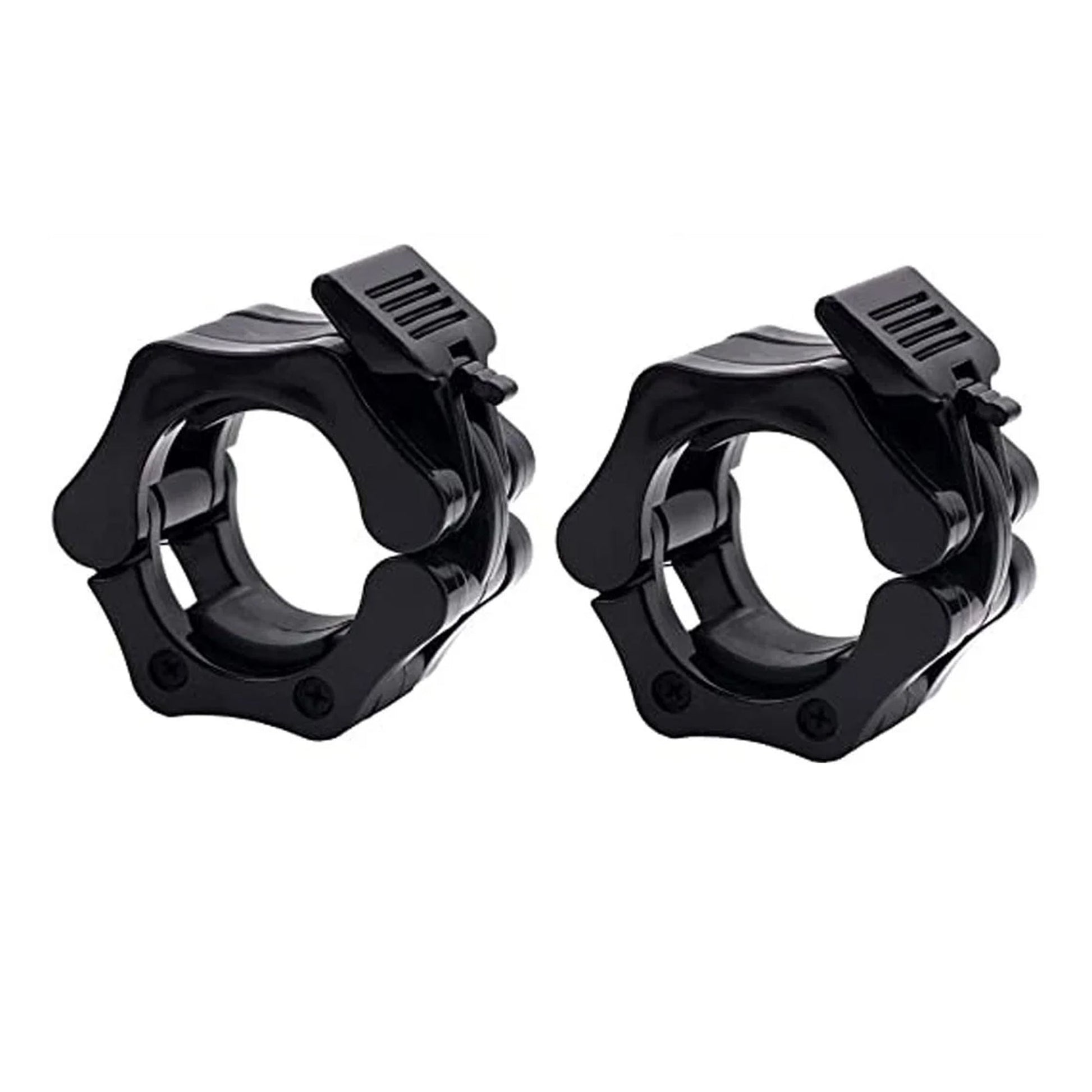 Secure Locking Olympic Barbell Collars – Heavy-Duty Quick Release Clips, Adjustable 2" Weight Clamps for CrossFit, Powerlifting, and Home Gym Barbell Training