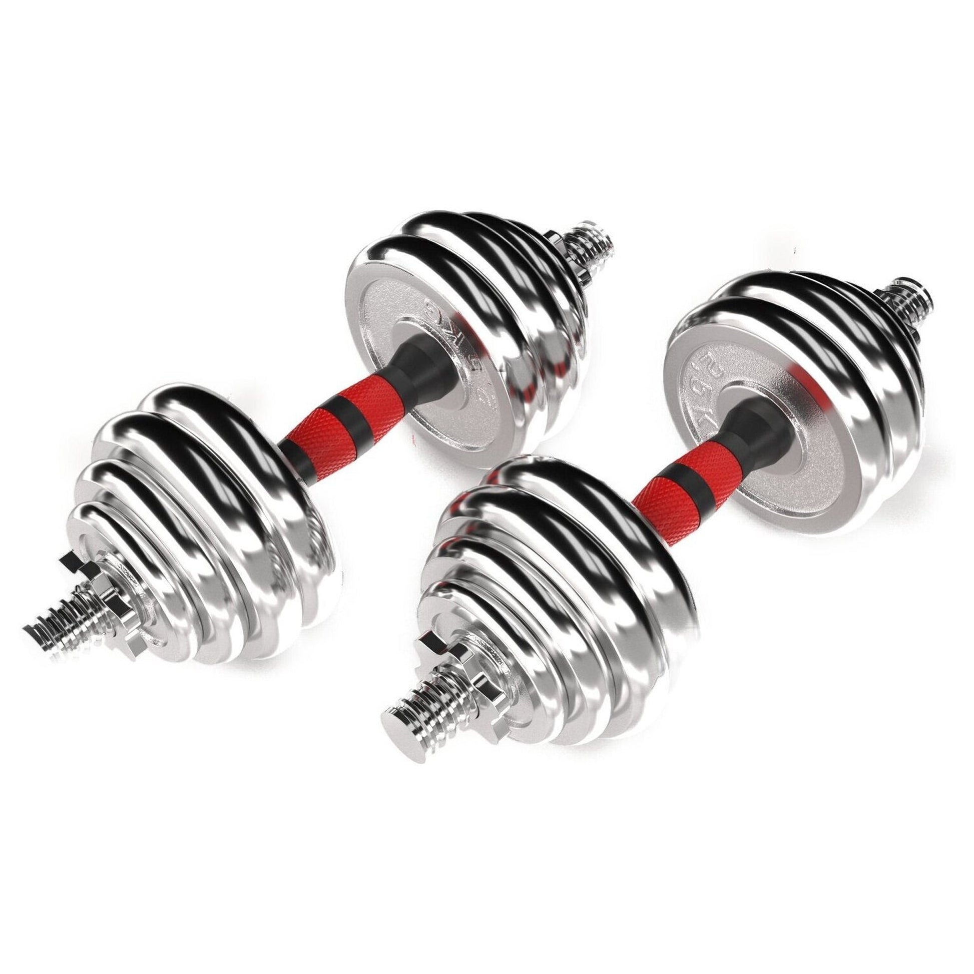 20 kg Adjustable Dumbbell & Barbell Combo – Steel Handles, Cast-Iron Plates, Compact Weight Set for Home Gym Strength Training