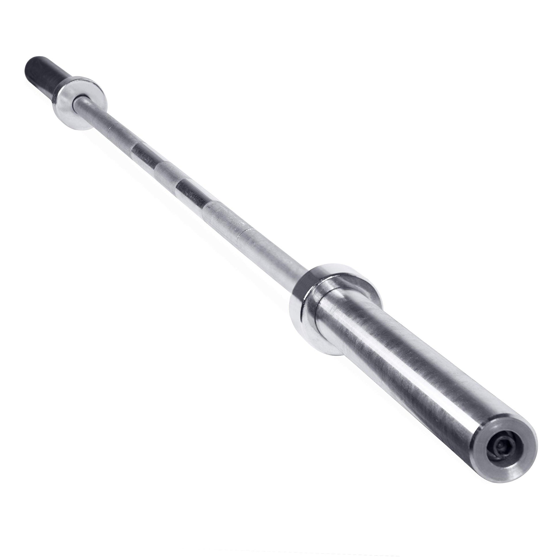 Heavy Duty Olympic Weightlifting Barbell – Premium Chrome Coat, Dual-Rated, Spring-Collar Set – 7‑ft Multipurpose Bar for Squat, Bench, Deadlift in Home Gym