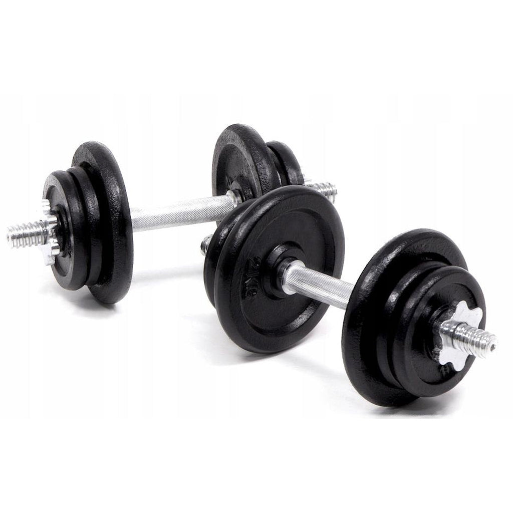 65 kg Adjustable Cast‑Iron Barbell & Dumbbell Set – Knurled Steel Handles, 2‑in‑1 Strength Training Kit for Home Gym, Ideal for Men & Women