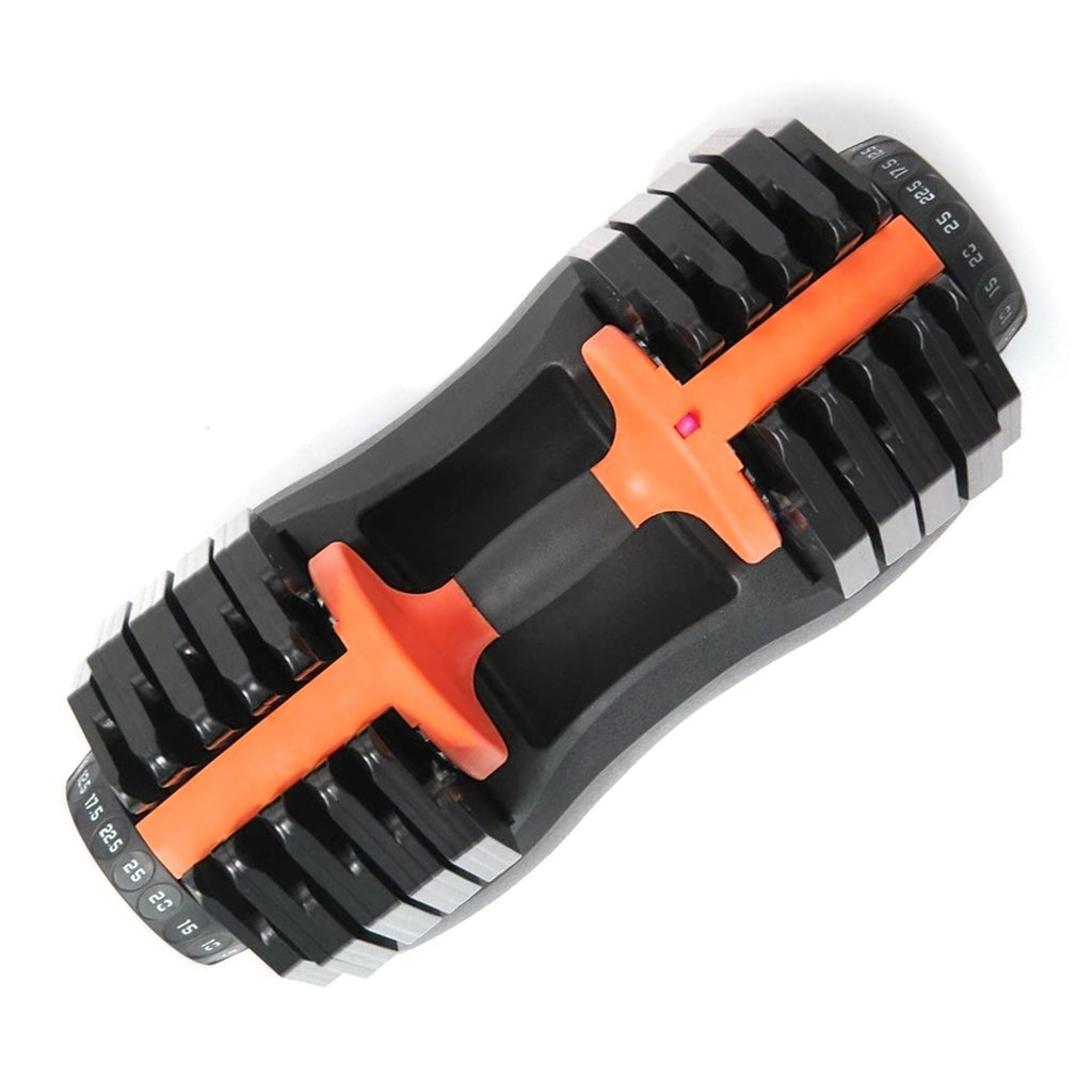 Compact 25 kg Adjustable Dumbbells – Neoprene-Coated 10-in-1 Set with Quick Switch Dial & Safety Lock for Strength Training in Home Gyms