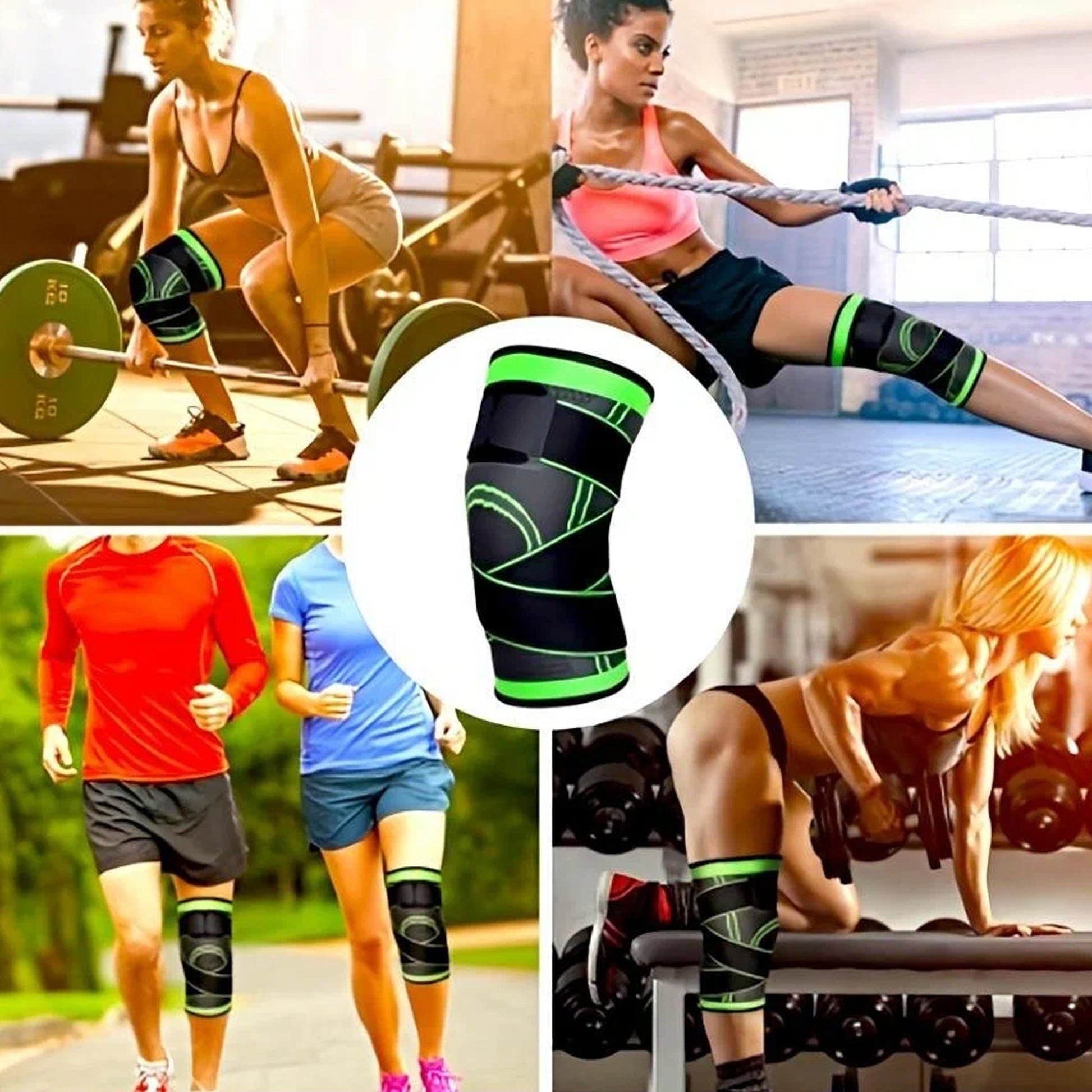 Premium Knee Brace with Adjustable Strap – Breathable Neoprene Compression for Meniscus, ACL & Joint Support – Fitness, Running & Daily Use