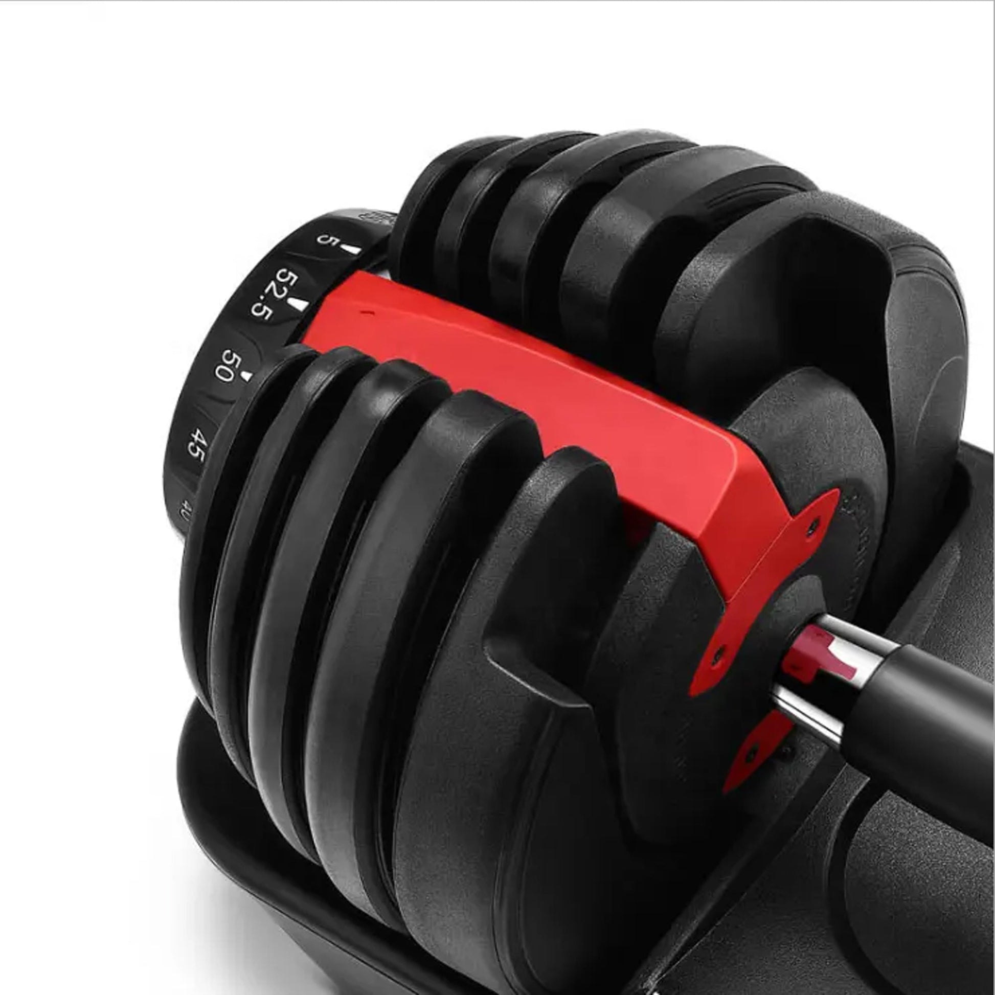 Heavy-Duty 40 kg Adjustable Dumbbell – Rubber-Coated Cast Iron with Fast Smart Dial | Full-Range Home Strength Training Set for Compact Gym Spaces