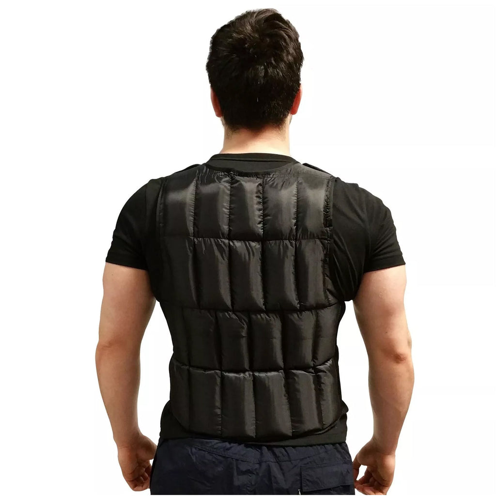 Premium Weighted Vest 10–20 kg – Neoprene-Lined, 38-Weight Modular System for Strength & Cardio Training in Compact Home Gyms