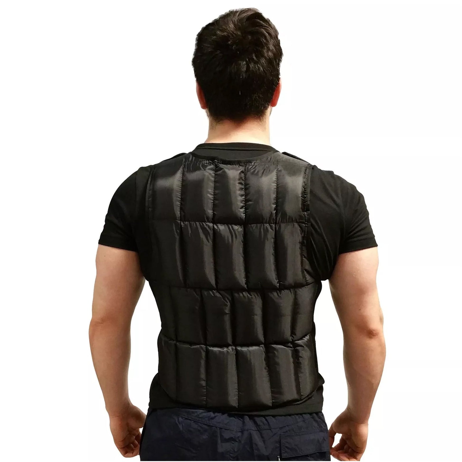 Premium Weighted Vest 10–20 kg – Neoprene-Lined, 38-Weight Modular System for Strength & Cardio Training in Compact Home Gyms