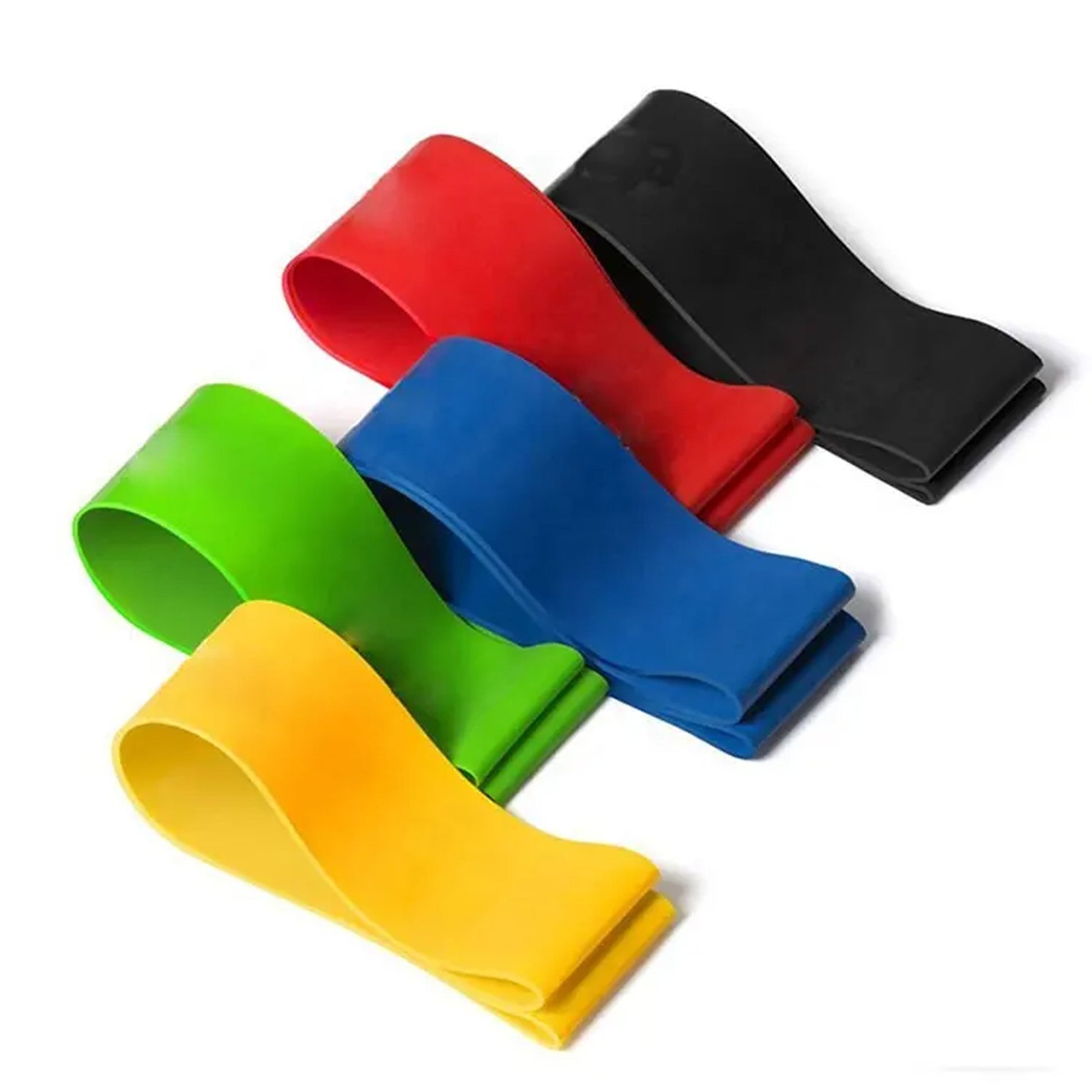 Fabric Resistance Bands for Women & Men – 5-Level Light Loop Set for Yoga, Pilates, Strength Training & Travel-Friendly Home Fitness