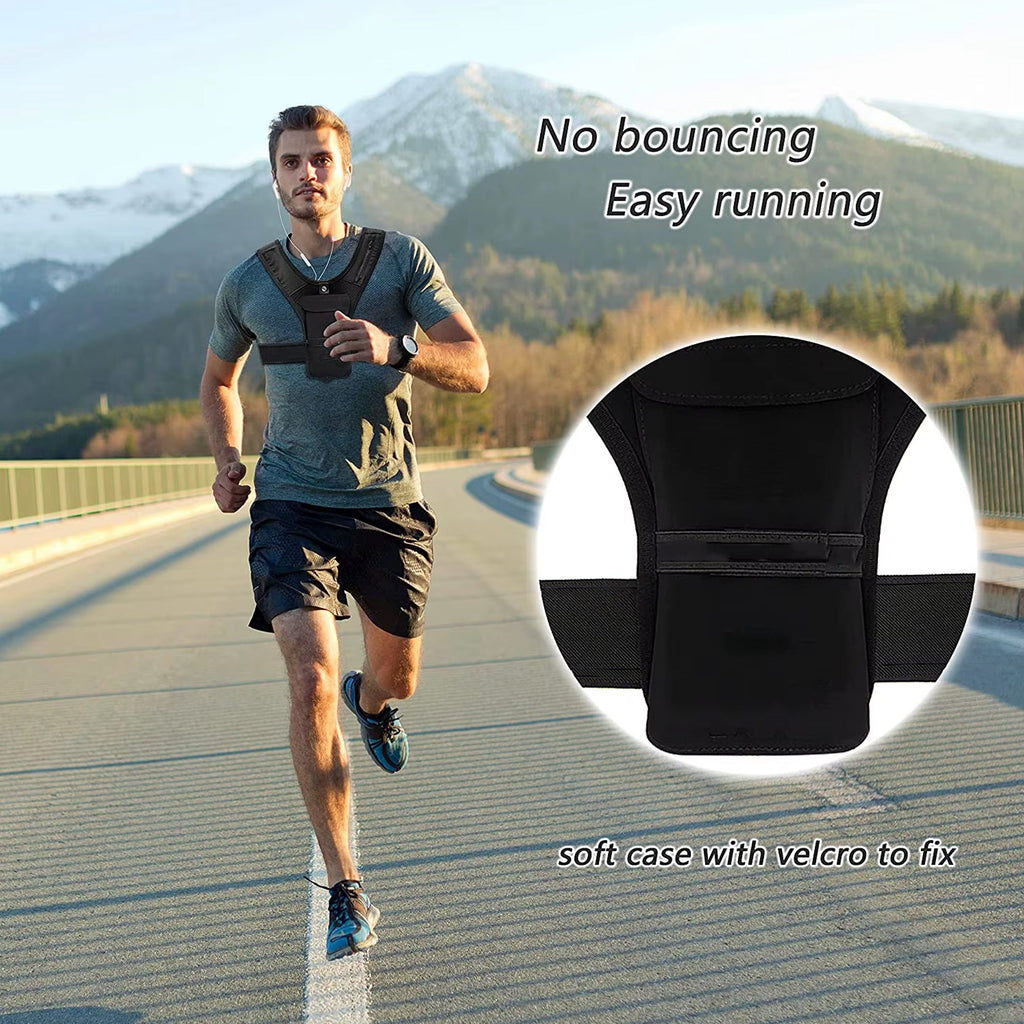 Lightweight Reflective Running Hydration Vest with Phone Holder & Adjustable Straps – Hi‑Vis Safety, 5 Pockets for Long‑Run Comfort