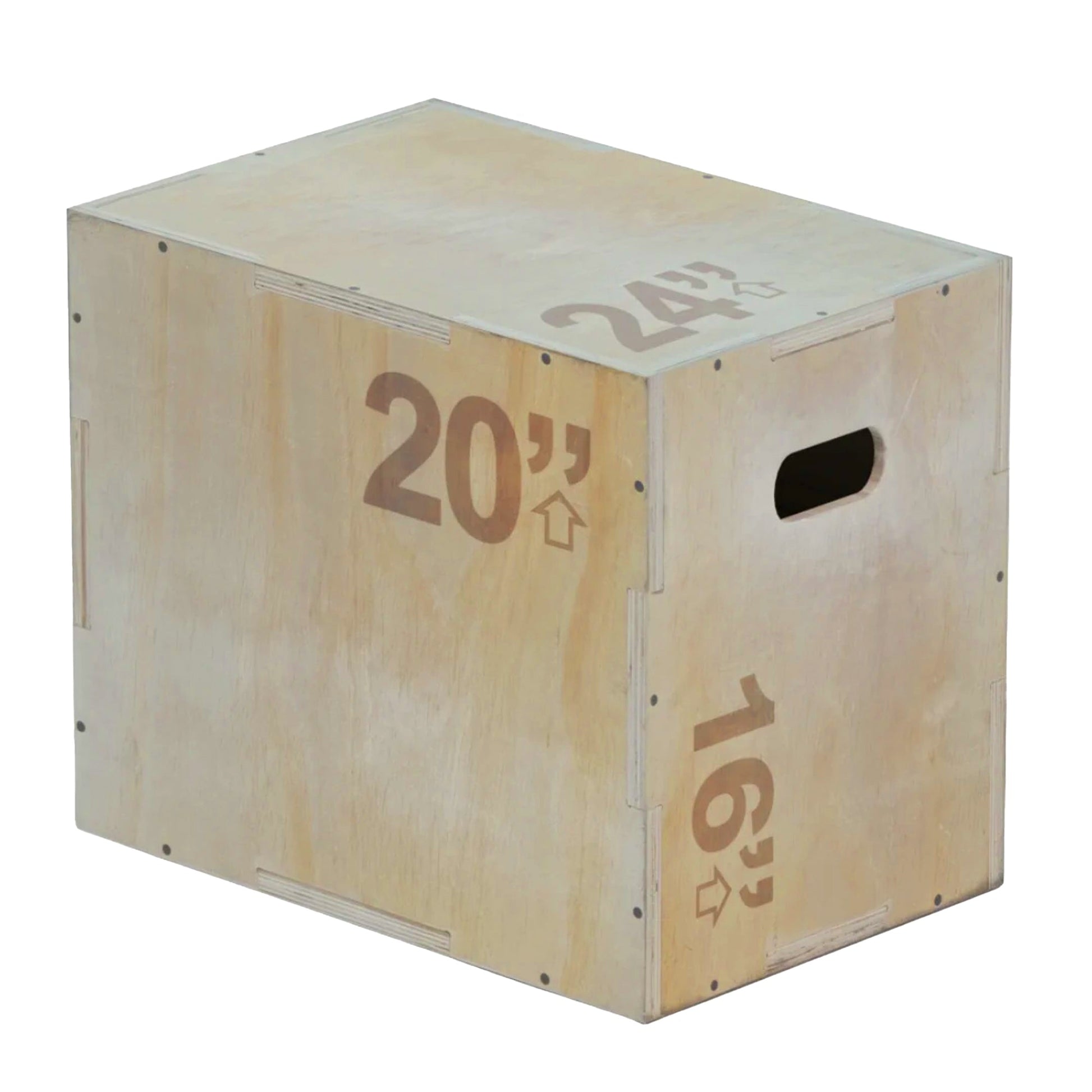 Multi-Height Wooden Plyometric Box – 3-in-1 Plywood Step with Non-Slip Coating for Strength, Agility & HIIT – Compact for Home Gym Training