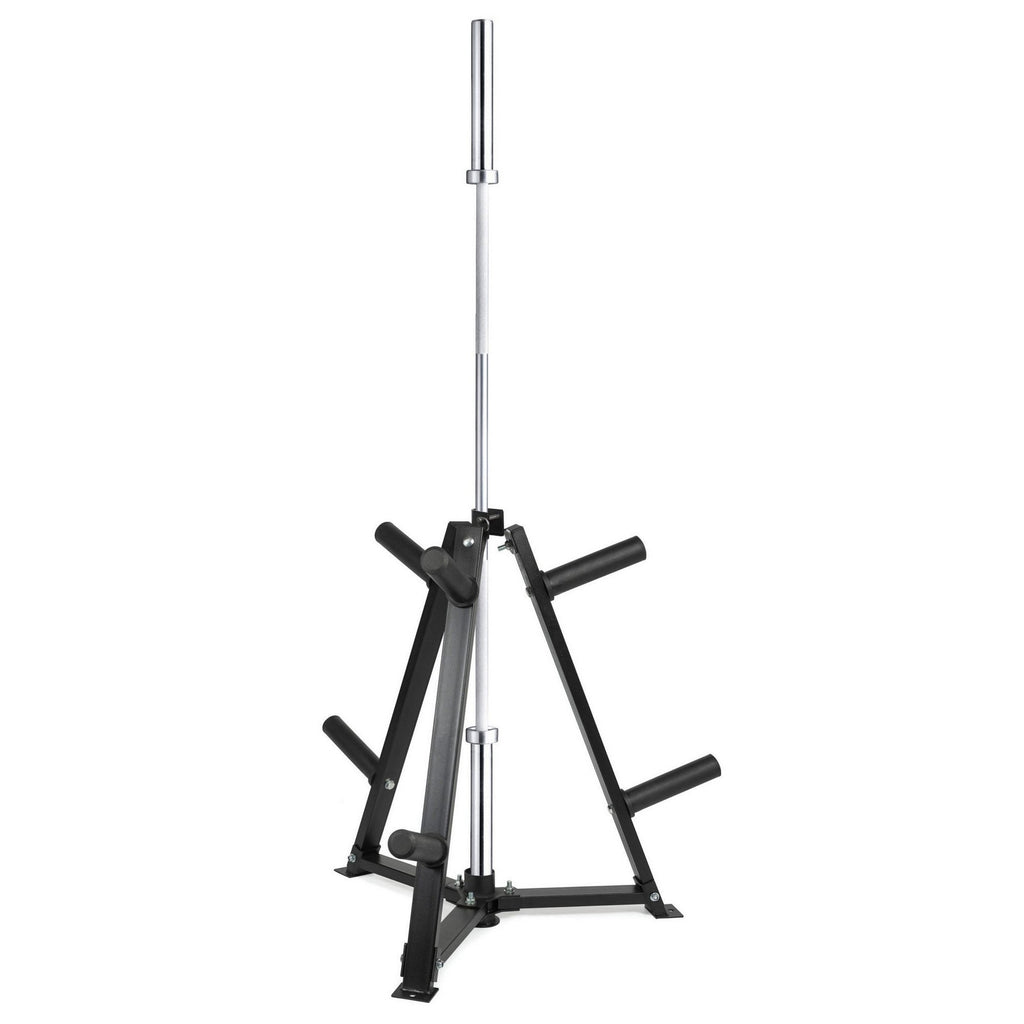 300 kg Capacity Vertical Rack – Steel Dumbbell & Plate Storage with Safety Clamps, Ideal for Home Gyms and Space-Saving Strength Zones