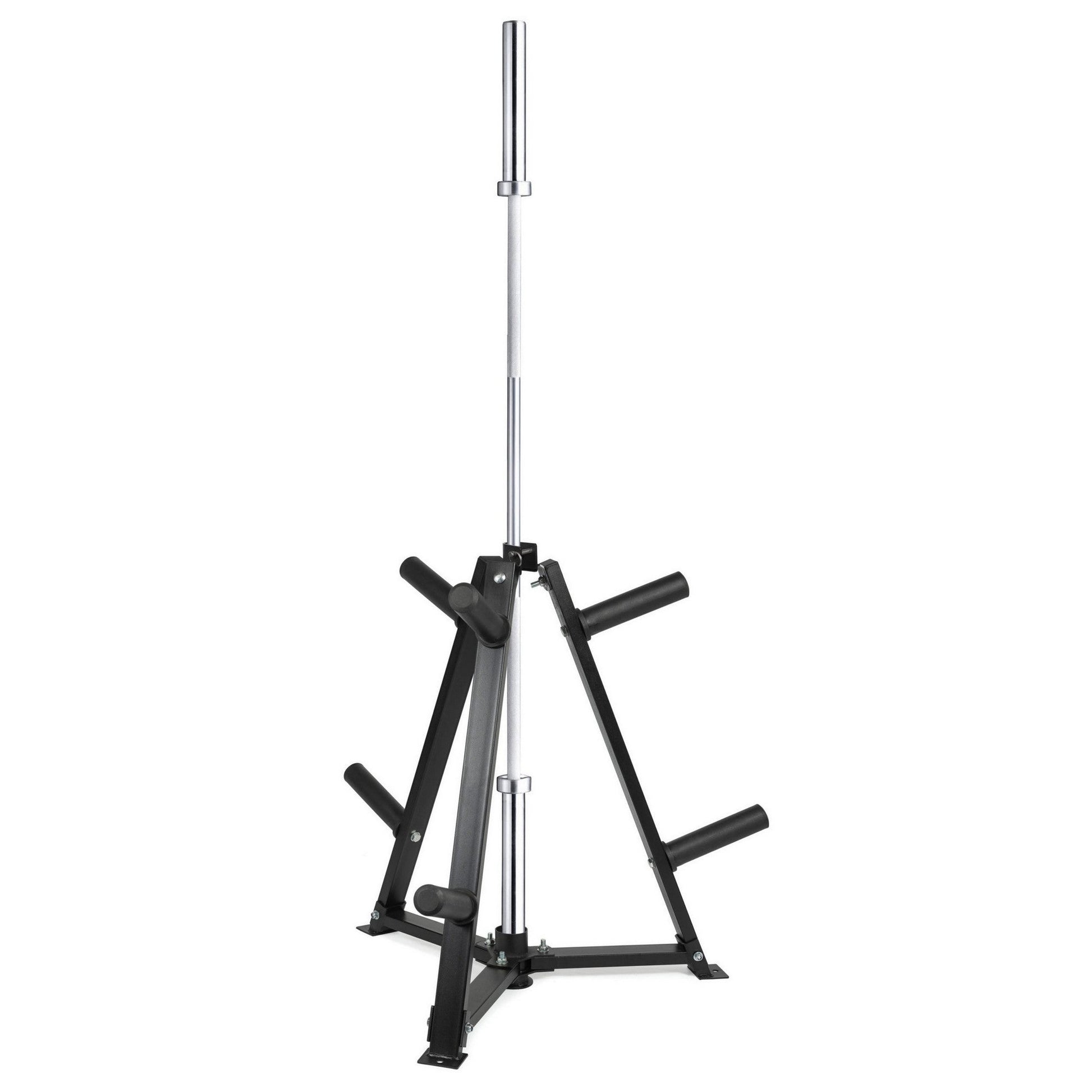 300 kg Capacity Vertical Rack – Steel Dumbbell & Plate Storage with Safety Clamps, Ideal for Home Gyms and Space-Saving Strength Zones