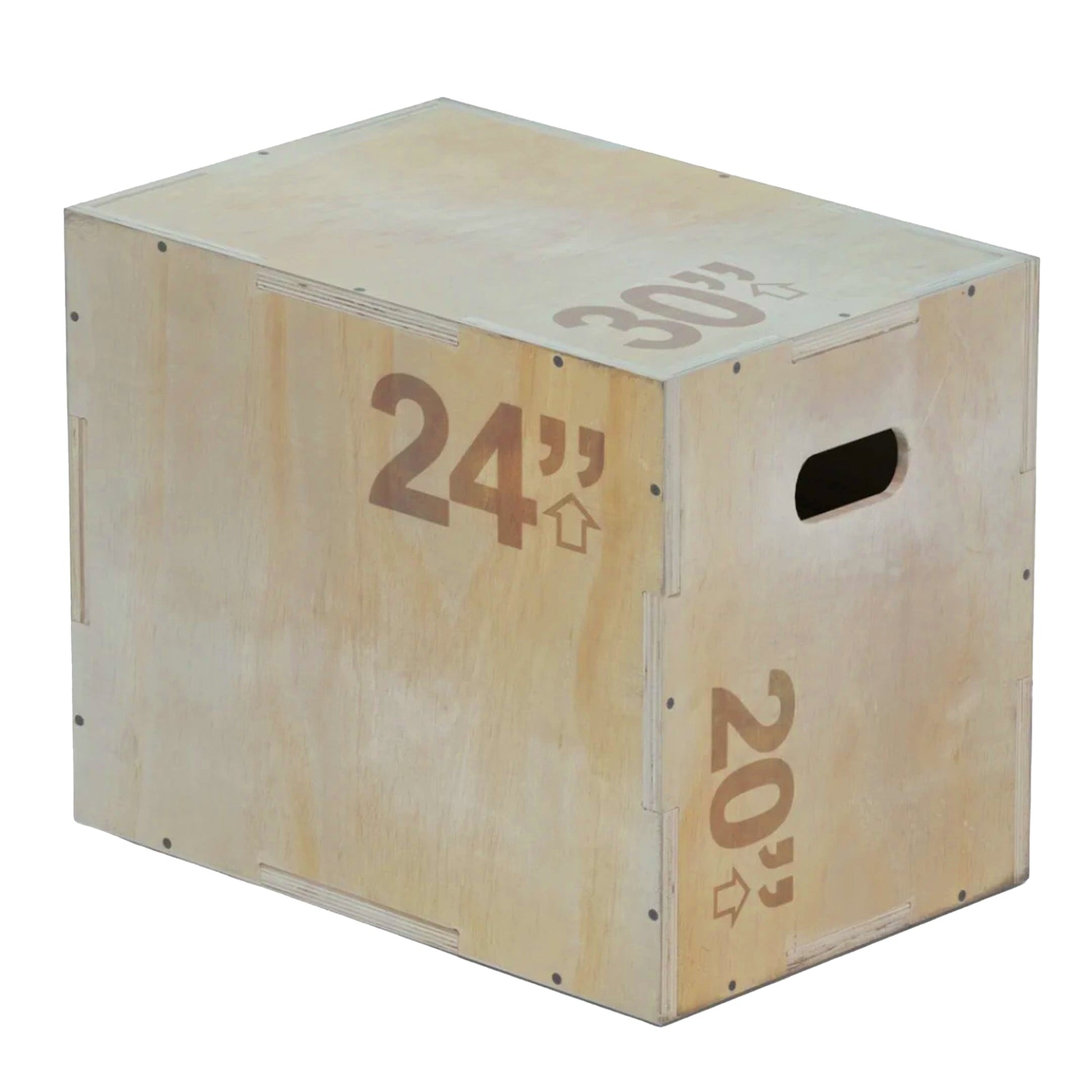 Multi-Height Wooden Plyometric Box – 3-in-1 Plywood Step with Non-Slip Coating for Strength, Agility & HIIT – Compact for Home Gym Training