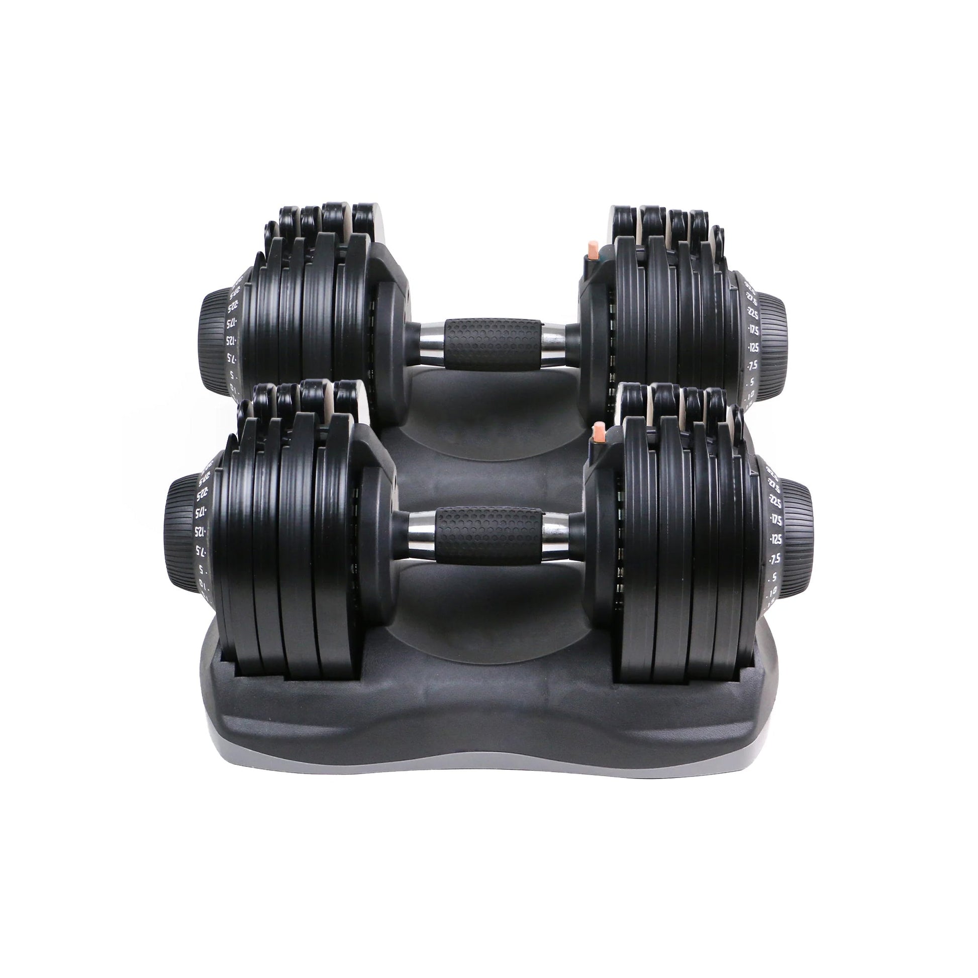 Home Gym Adjustable Dumbbells 5–32.5 kg, 12-in-1 Dial System, Neoprene-Coated, Ergonomic and Compact Strength Training Weights Set