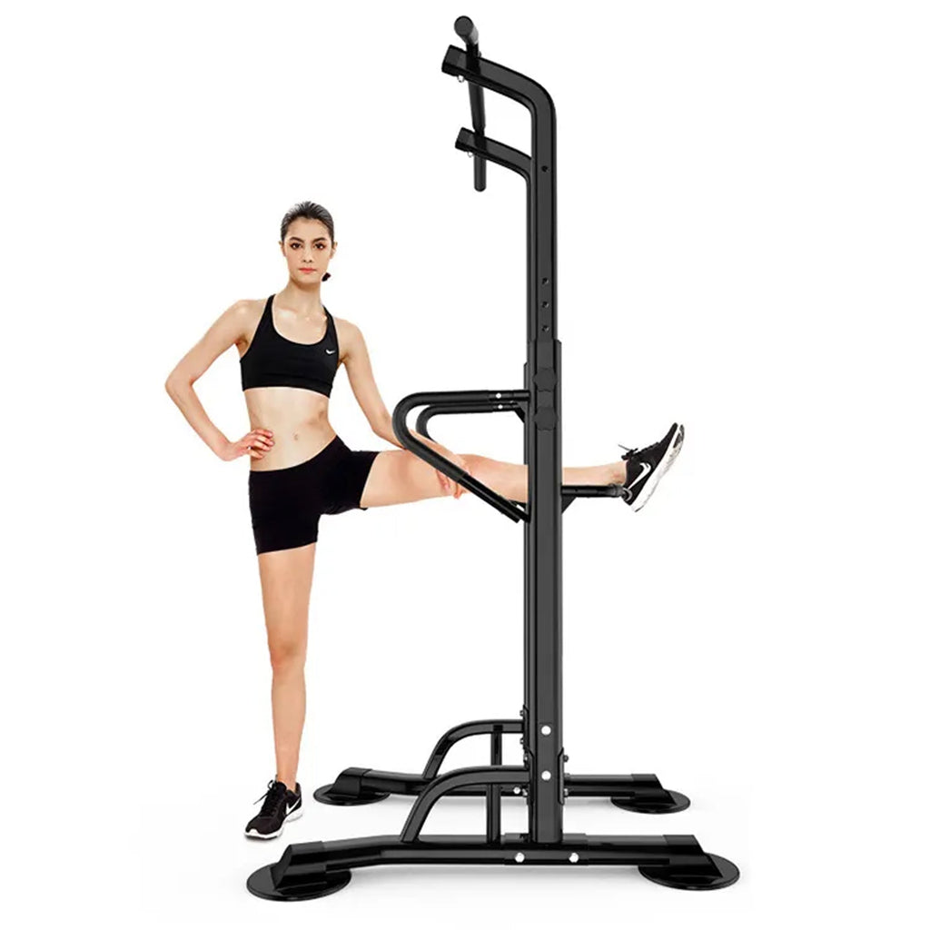 Multi-Level Power Tower Pull-Up & Dip Station – Steel Frame, Ergonomic Padding, Compact Strength Equipment for Home Gym & Full-Body Workouts