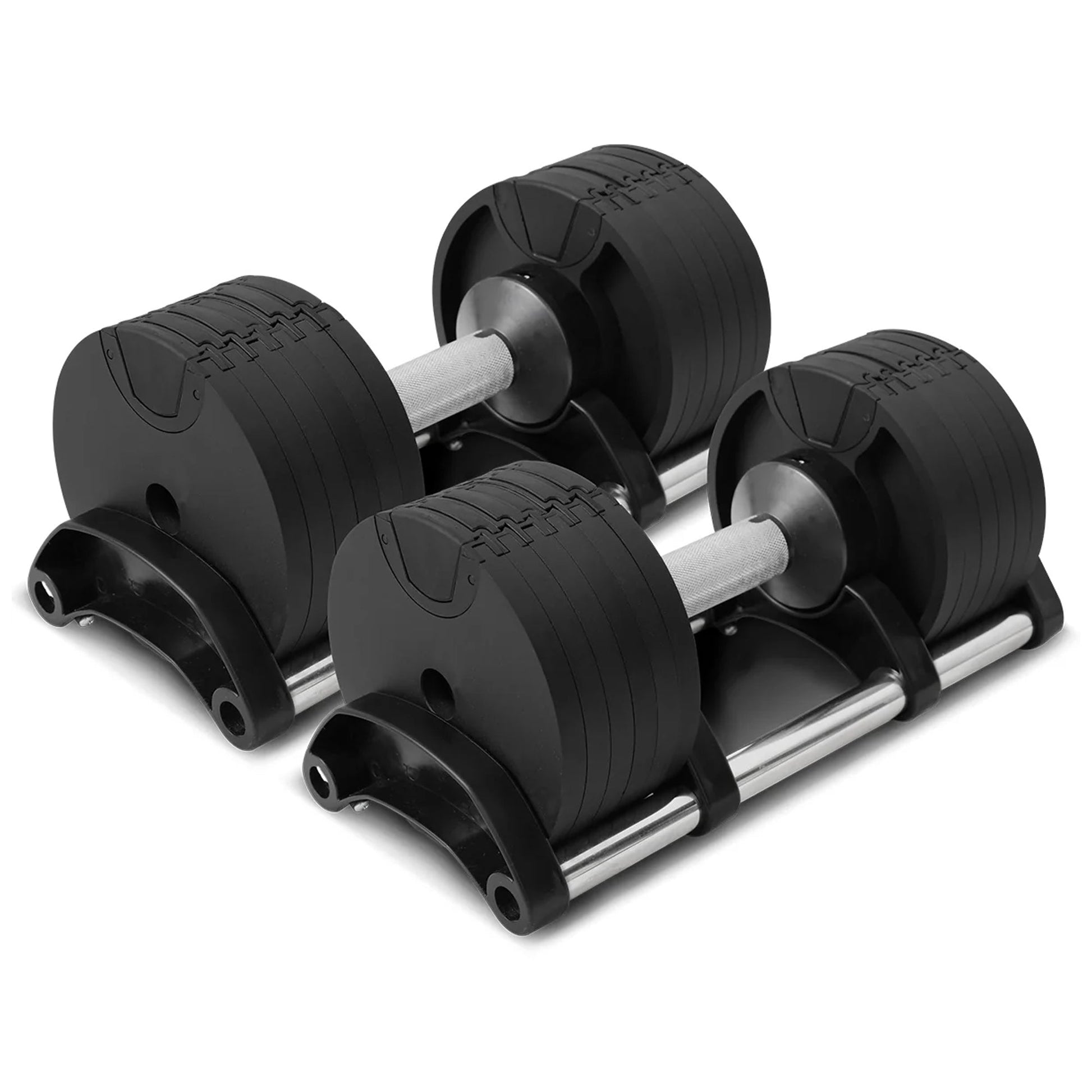 Elite Dial-Adjustable Dumbbells – Heavy-Duty Steel, Anti-Slip Handle (24–45 kg, Single/Pair) – Ideal for Compact Home Gym Training