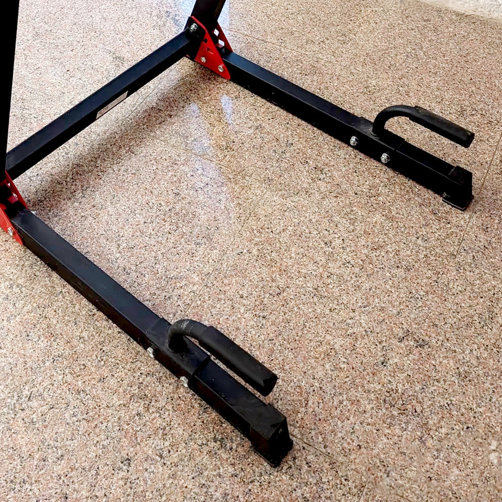 Professional Dip Station with Reinforced Steel Frame | Non-Slip Handles, Compact Upper Body Trainer for Home Gym Strength & Core Workouts