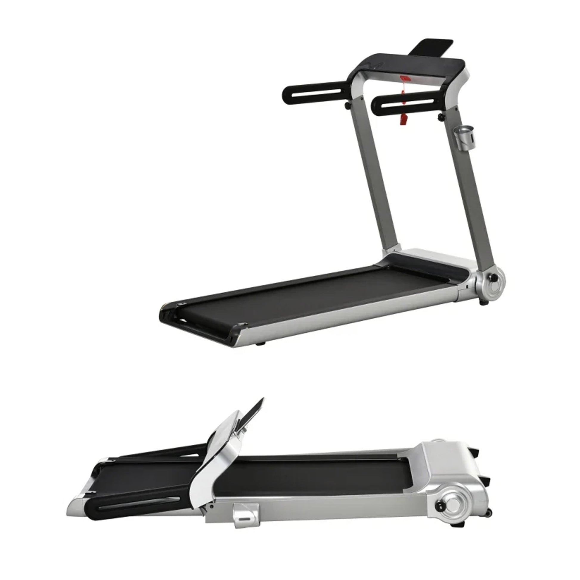 Compact Folding Treadmill – 14 km/h Powerful Motor, Shock‑Absorbent Belt, LED Display – Foldable Home & Office Running Pad for Small Spaces