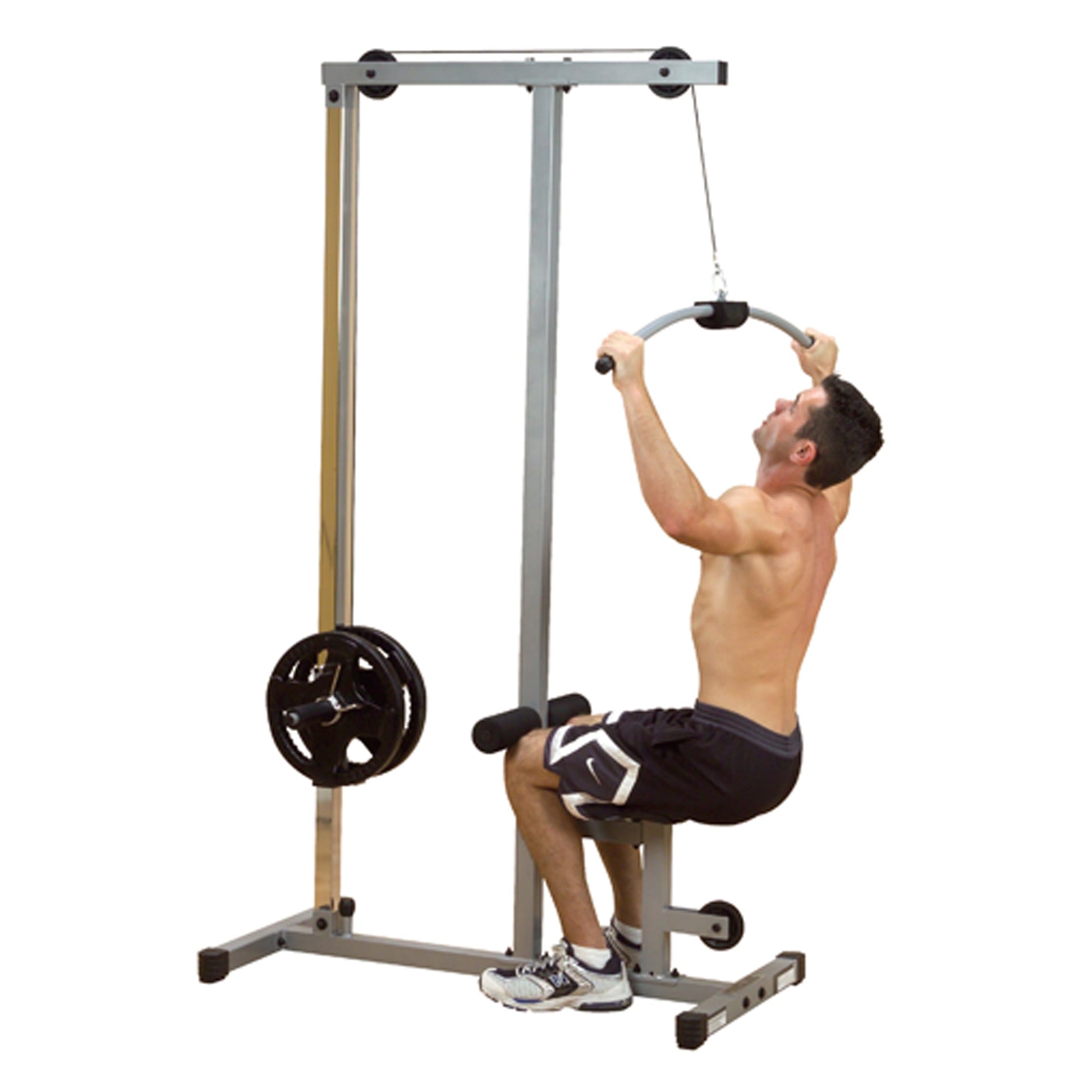 Full-Body Cable Pulley Machine – Adjustable Lat Pulldown & Low Row System with Compact Frame for Home Gym Strength Workouts
