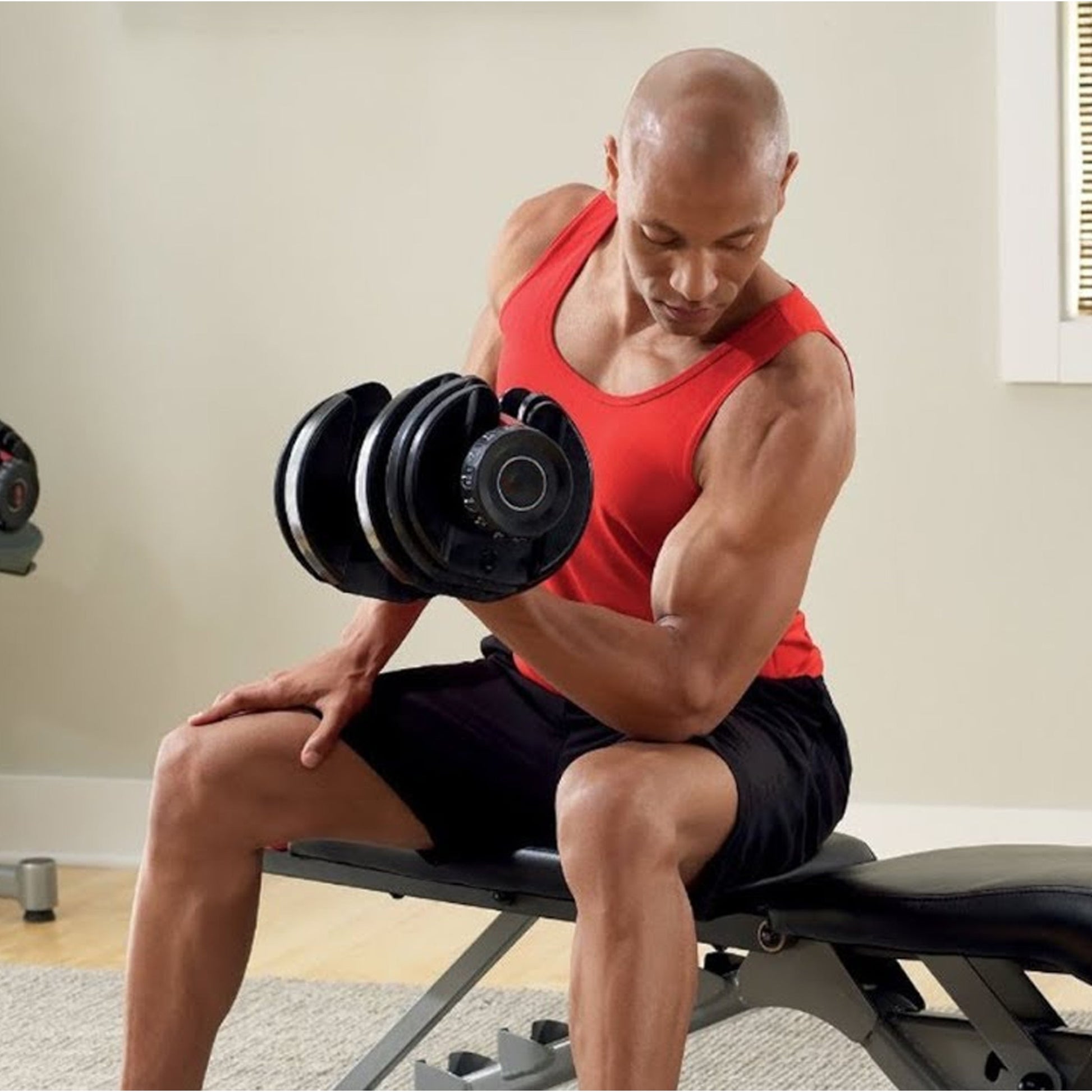 Transform Any Room into a Gym with 24 kg Adjustable Dumbbell | 15‑in‑1 Quick‑Dial Weights for Strength & Space‑Efficiency