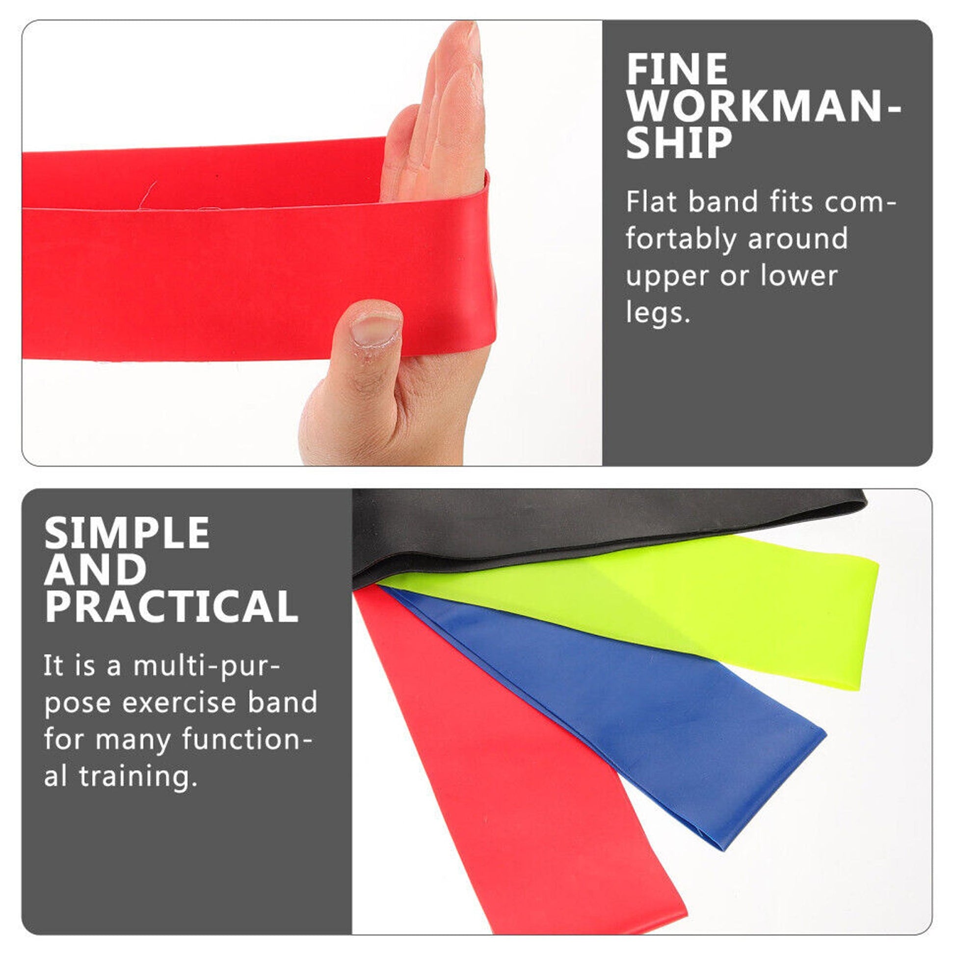Fabric Resistance Bands for Women & Men – 5-Level Light Loop Set for Yoga, Pilates, Strength Training & Travel-Friendly Home Fitness