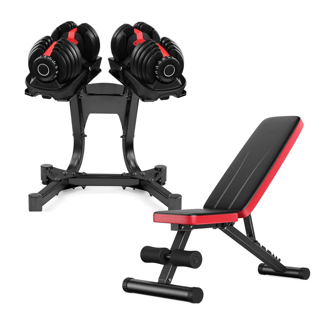 Transform Any Room into a Gym with 24 kg Adjustable Dumbbell | 15‑in‑1 Quick‑Dial Weights for Strength & Space‑Efficiency