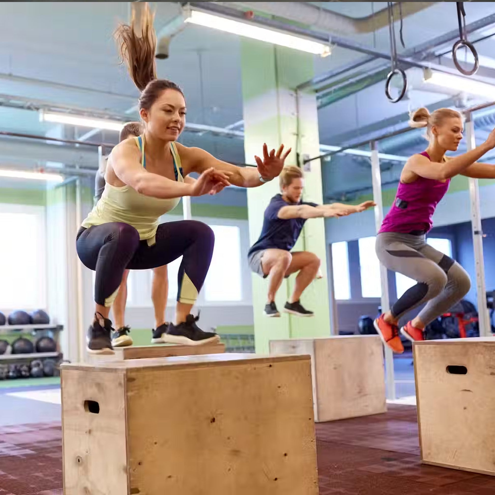 Multi-Height Wooden Plyometric Box – 3-in-1 Plywood Step with Non-Slip Coating for Strength, Agility & HIIT – Compact for Home Gym Training