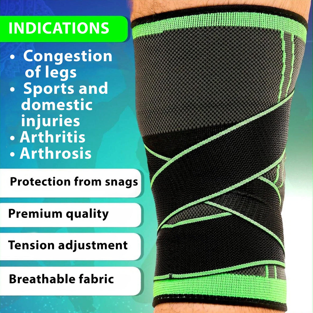Premium Knee Brace with Adjustable Strap – Breathable Neoprene Compression for Meniscus, ACL & Joint Support – Fitness, Running & Daily Use