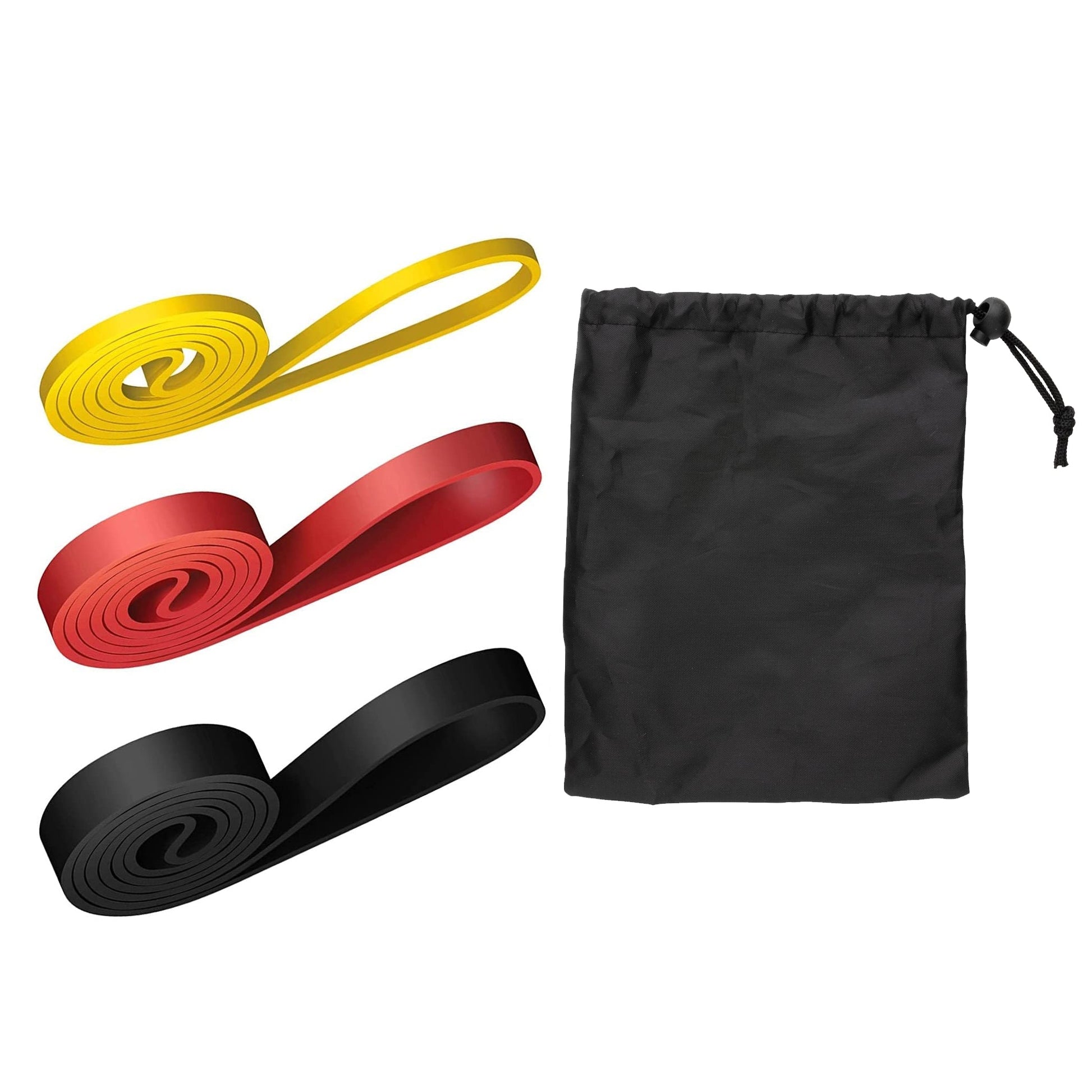 Home Gym Resistance Band Set – 5 Tension Levels, Durable Latex Bands with Handles for Strength Training, Pull-Up Support & Flexibility Work