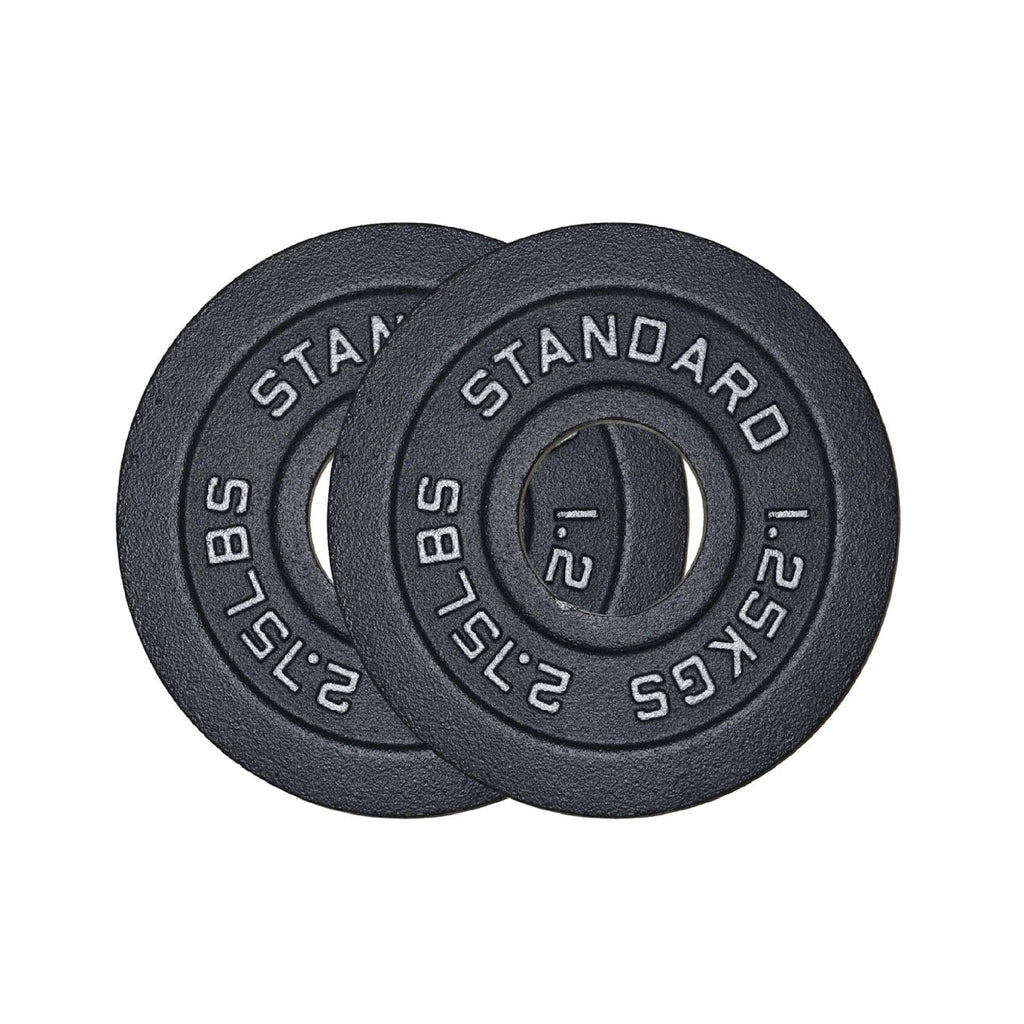 Olympic Cast Iron Weight Plates – Matte Black Deep‑Dish Design, 2″ Hole, Heavy-Duty Build for Barbell Training, Home Gym & Strength Workouts